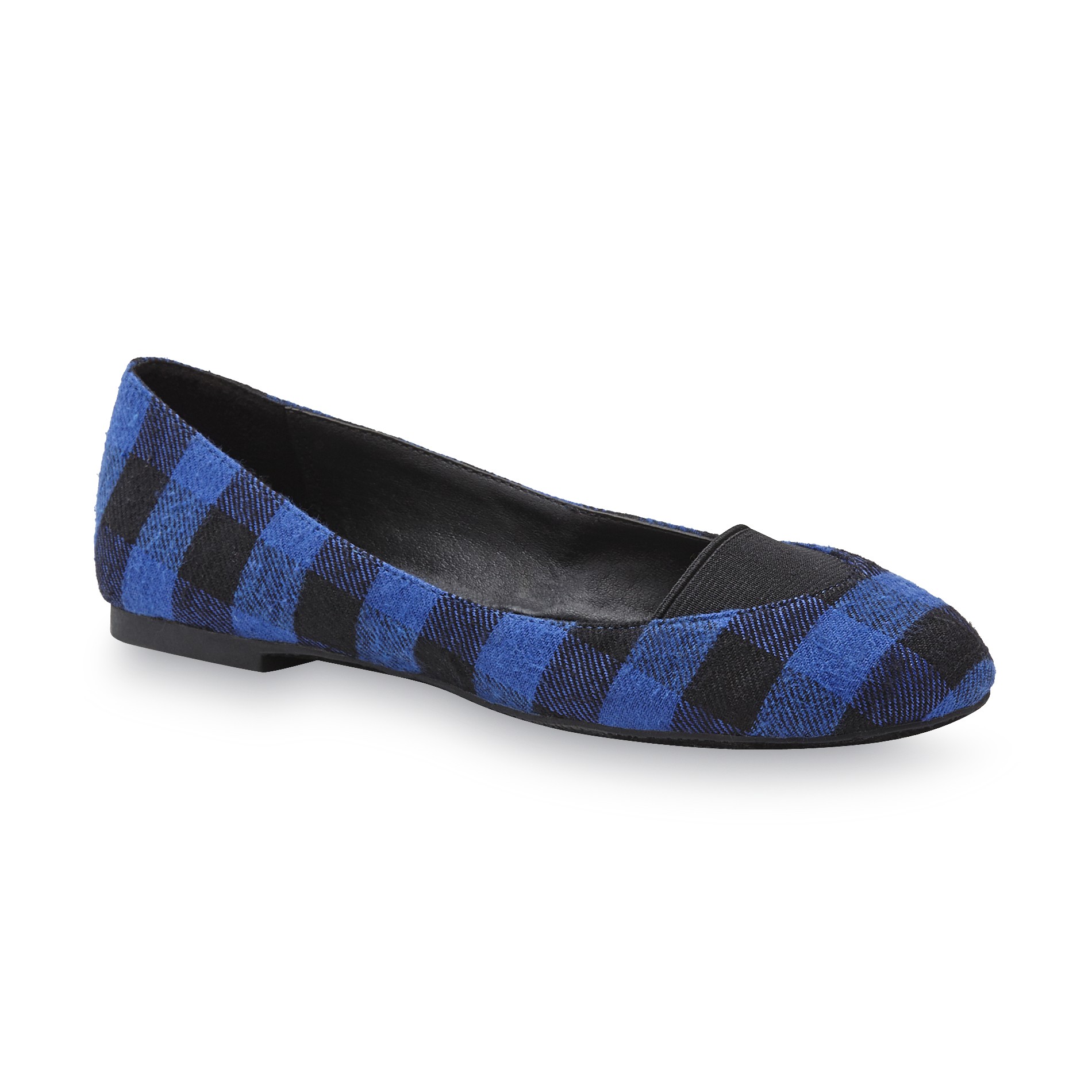 Seventeen Women's Vanessa Flat Shoe - Blue Plaid