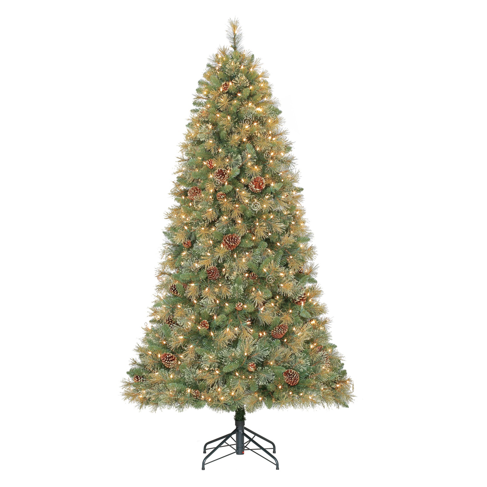 Hallmark 7.5' Christmas Grand Balsam Glitter Cashmere Decorated Tree