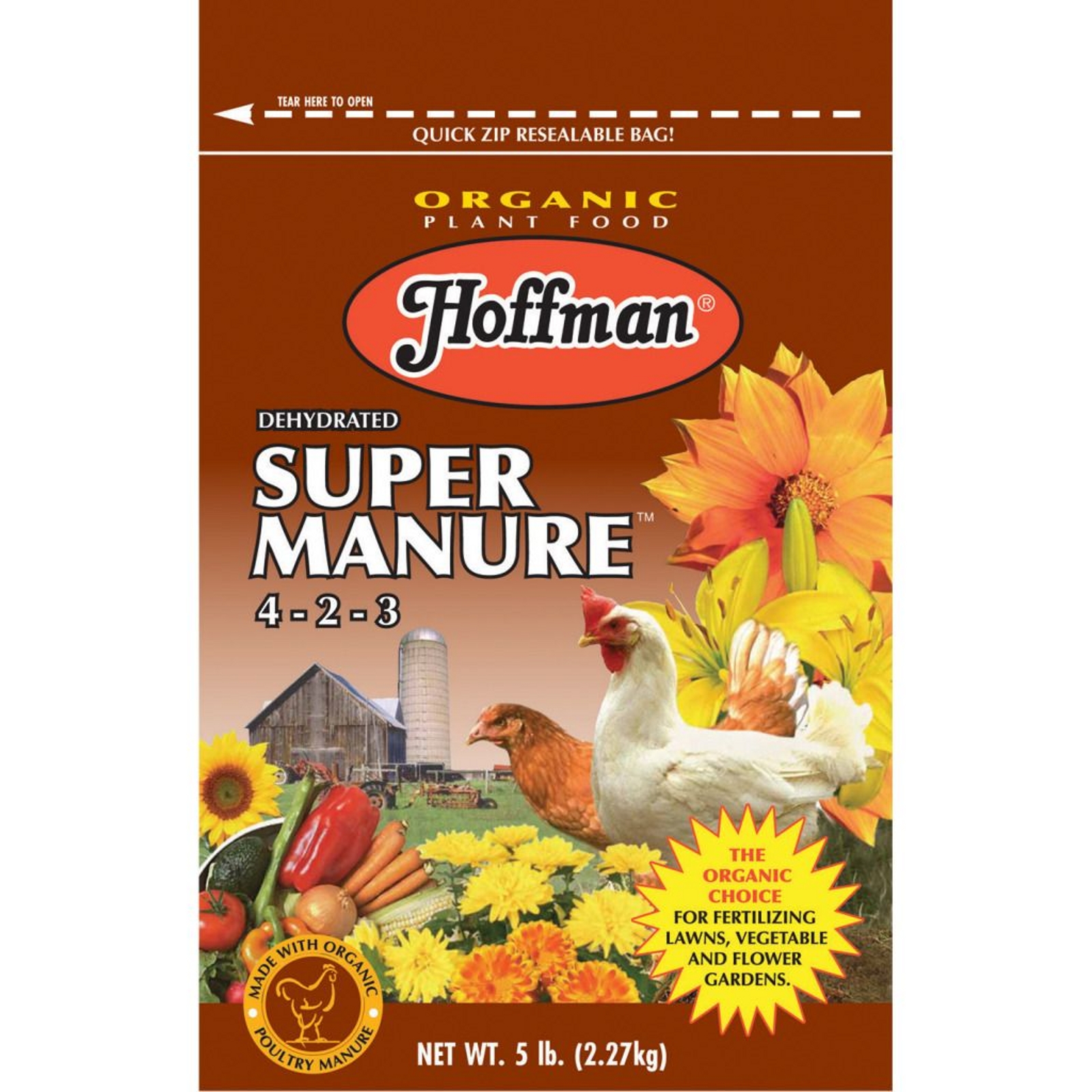 Hoffman HOF20505 Dehydrated Super Manure 4-2-3 - 5 pound