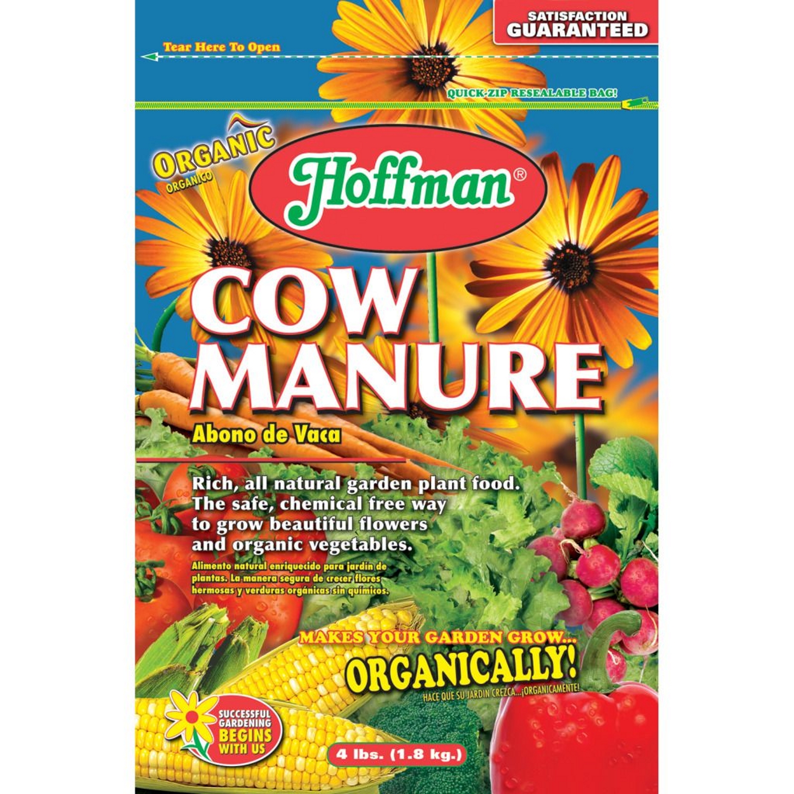 Hoffman HOF21004 Dehydrated Cow Manure 1-1-1 - 4 pound