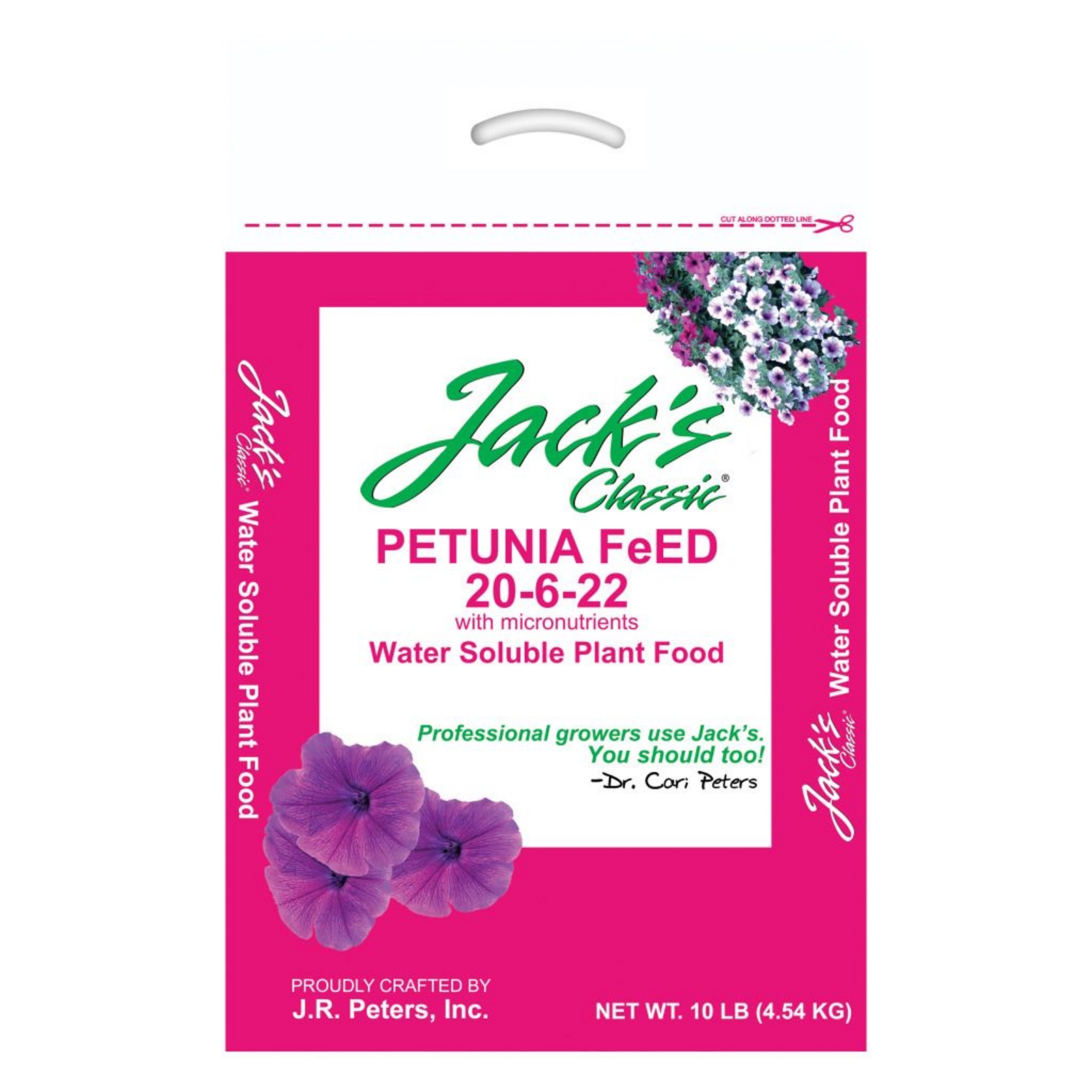 Jacks JRP52610 Classic Petunia FeED 20-6-22  - 10 pound