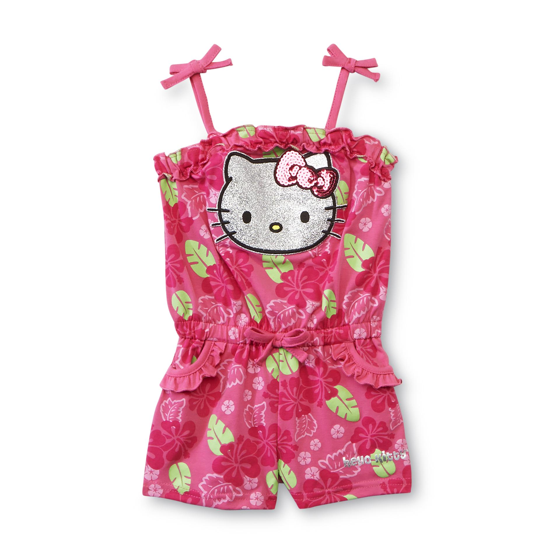 Hello Kitty Toddler Girl's Romper - Floral