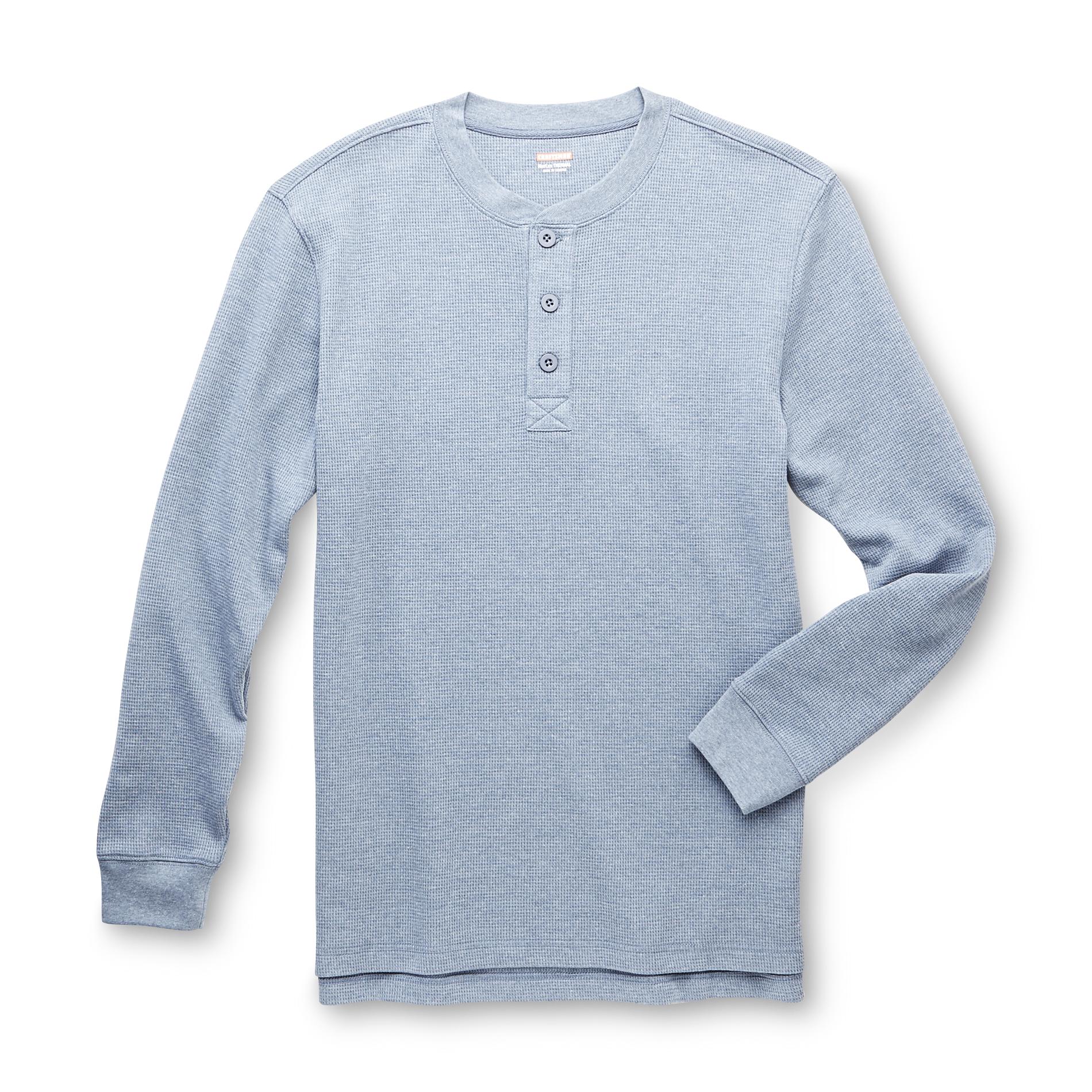 Craftsman Men's Thermal Knit Henley Shirt