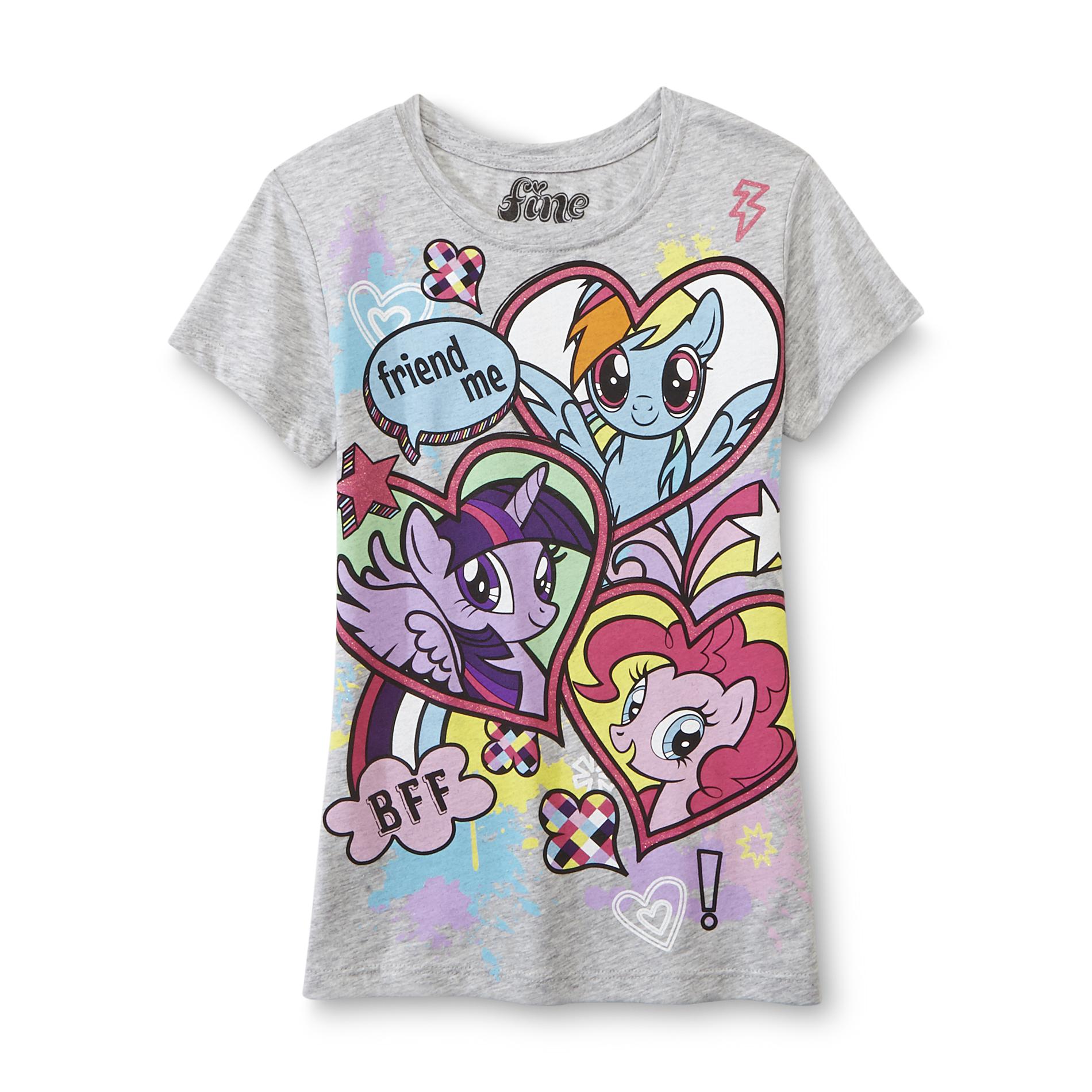 My Little Pony Girl's Glittered Graphic T-Shirt - Friend Me