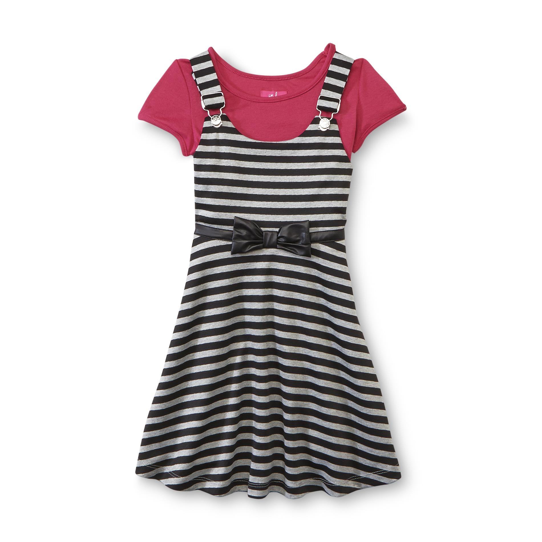 Pinky Girl's T-Shirt & Jumper - Striped