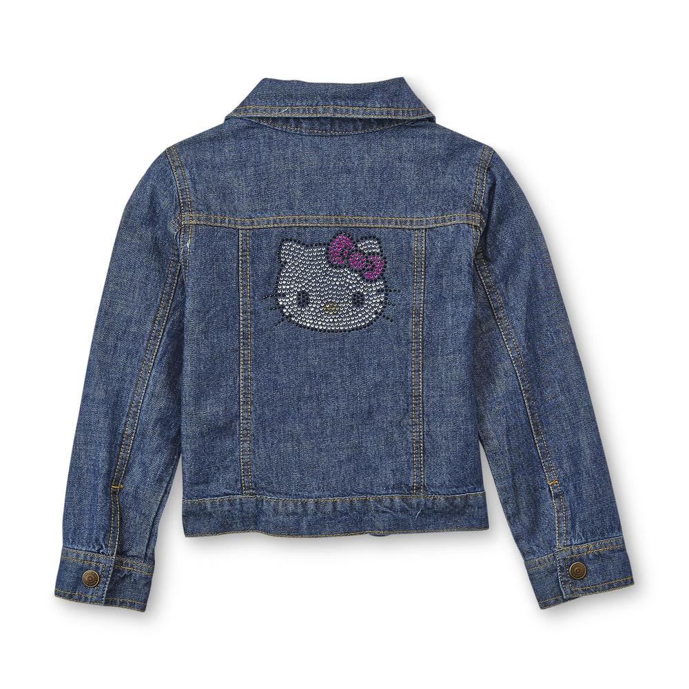 Hello Kitty Toddler Girl's Studded Denim Jacket