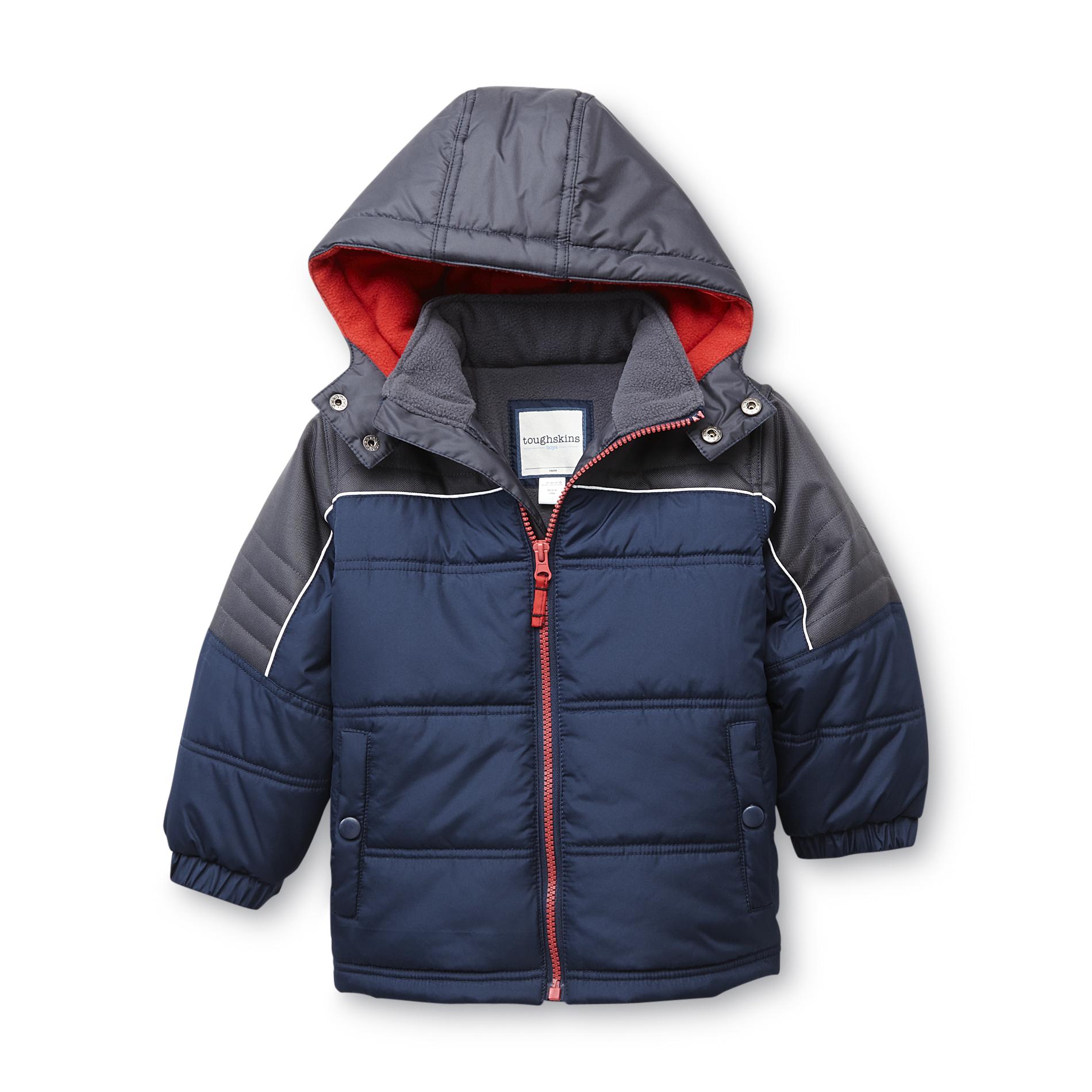 Toughskins Toddler Boy's Hooded Bubble Jacket