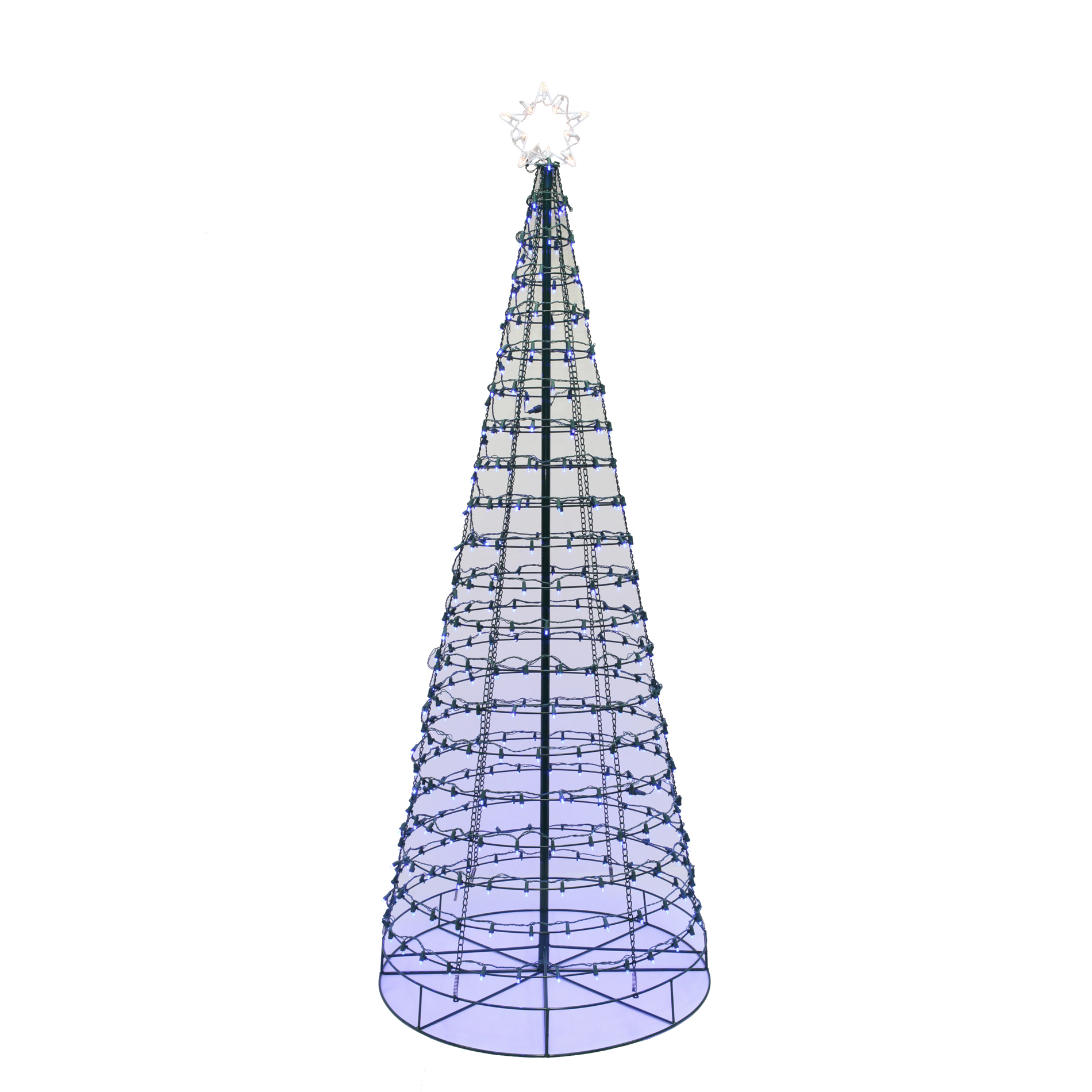 Color Switch Plus 6' Christmas LED Cone Tree