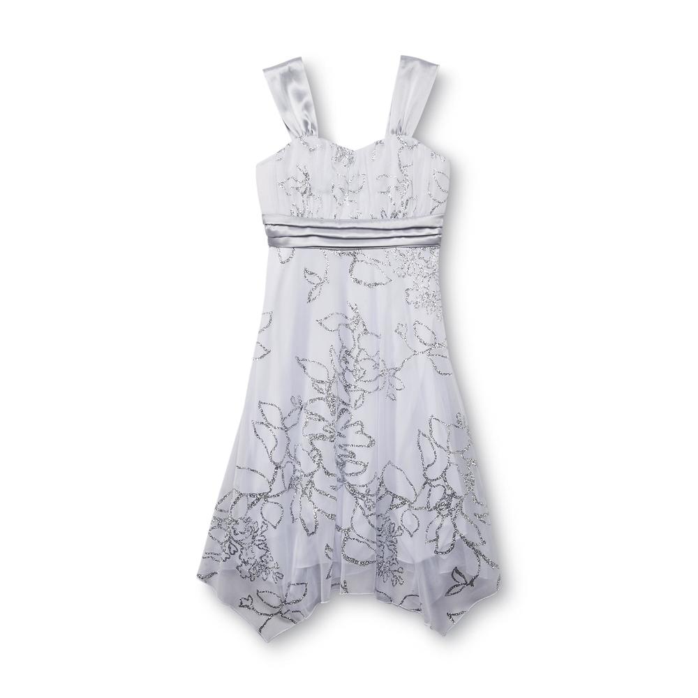 Speechless Girl's Glittery Occasion Dress - Floral