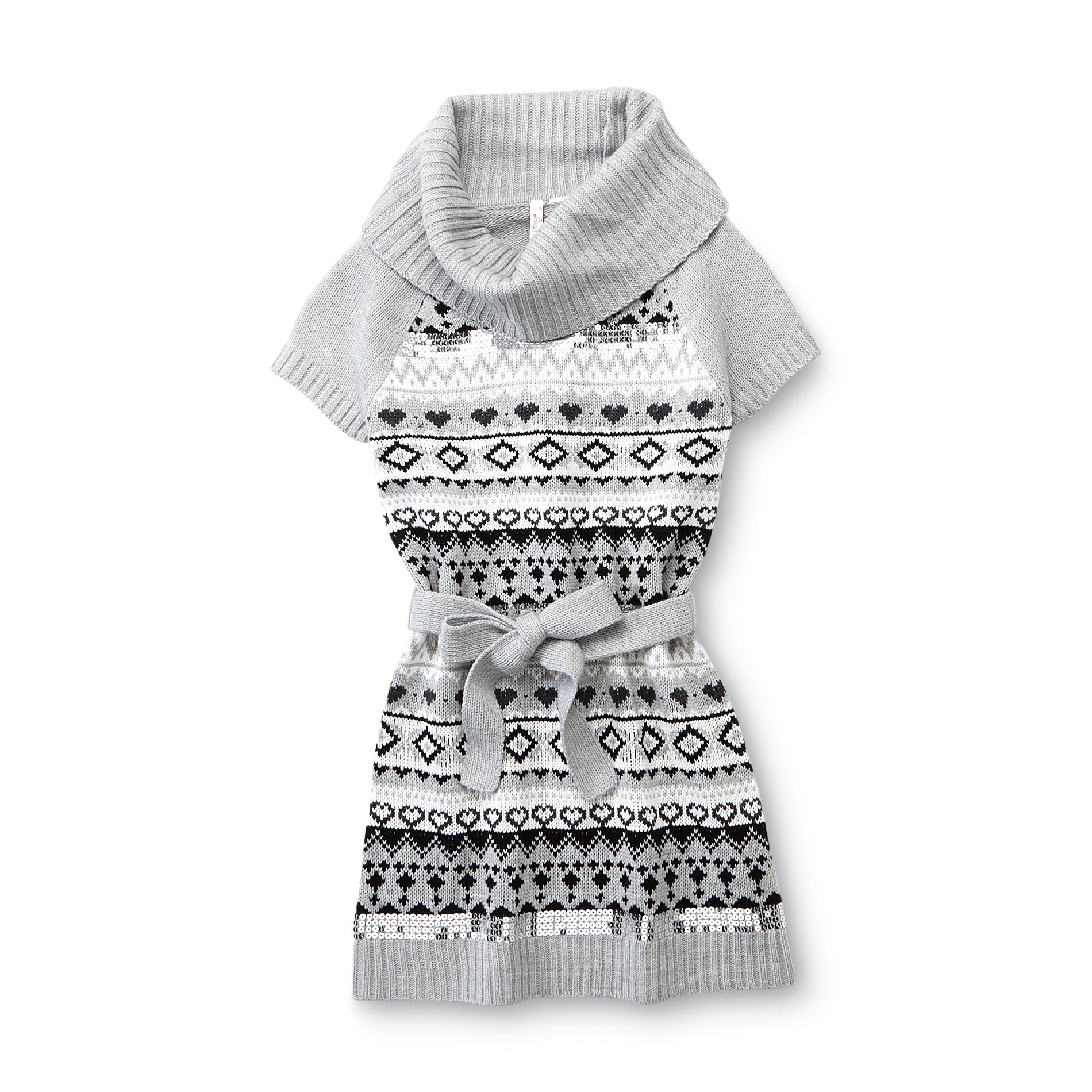 NYC Knitwear Girl's Tunic Sweater - Fair Isle