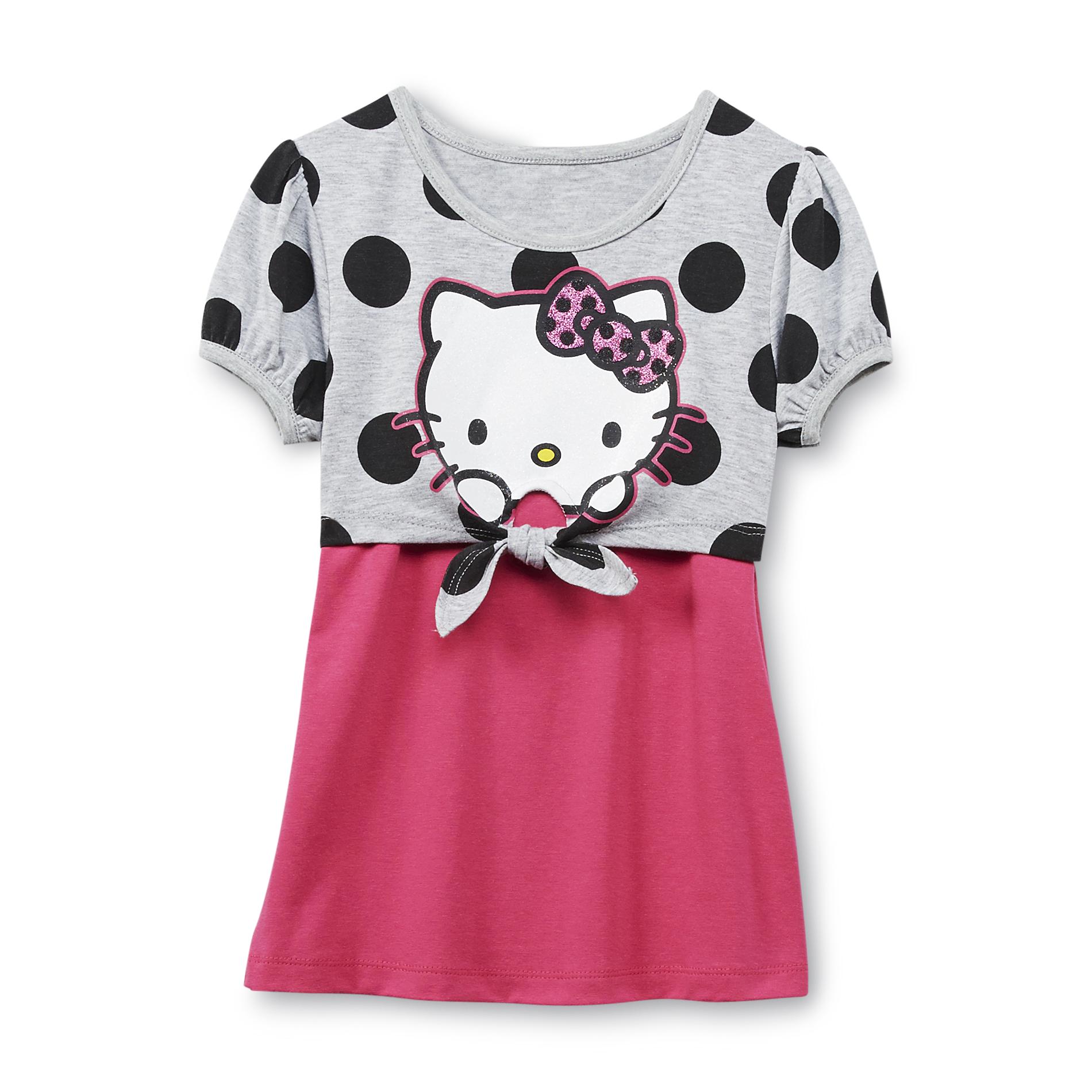 Hello Kitty Girl's Tie-Front Top