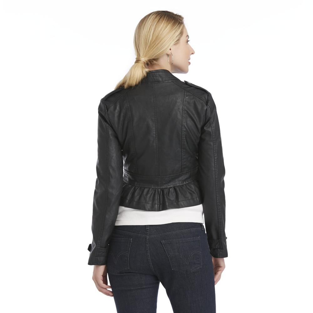 Route 66 Women's Faux Leather Moto Jacket