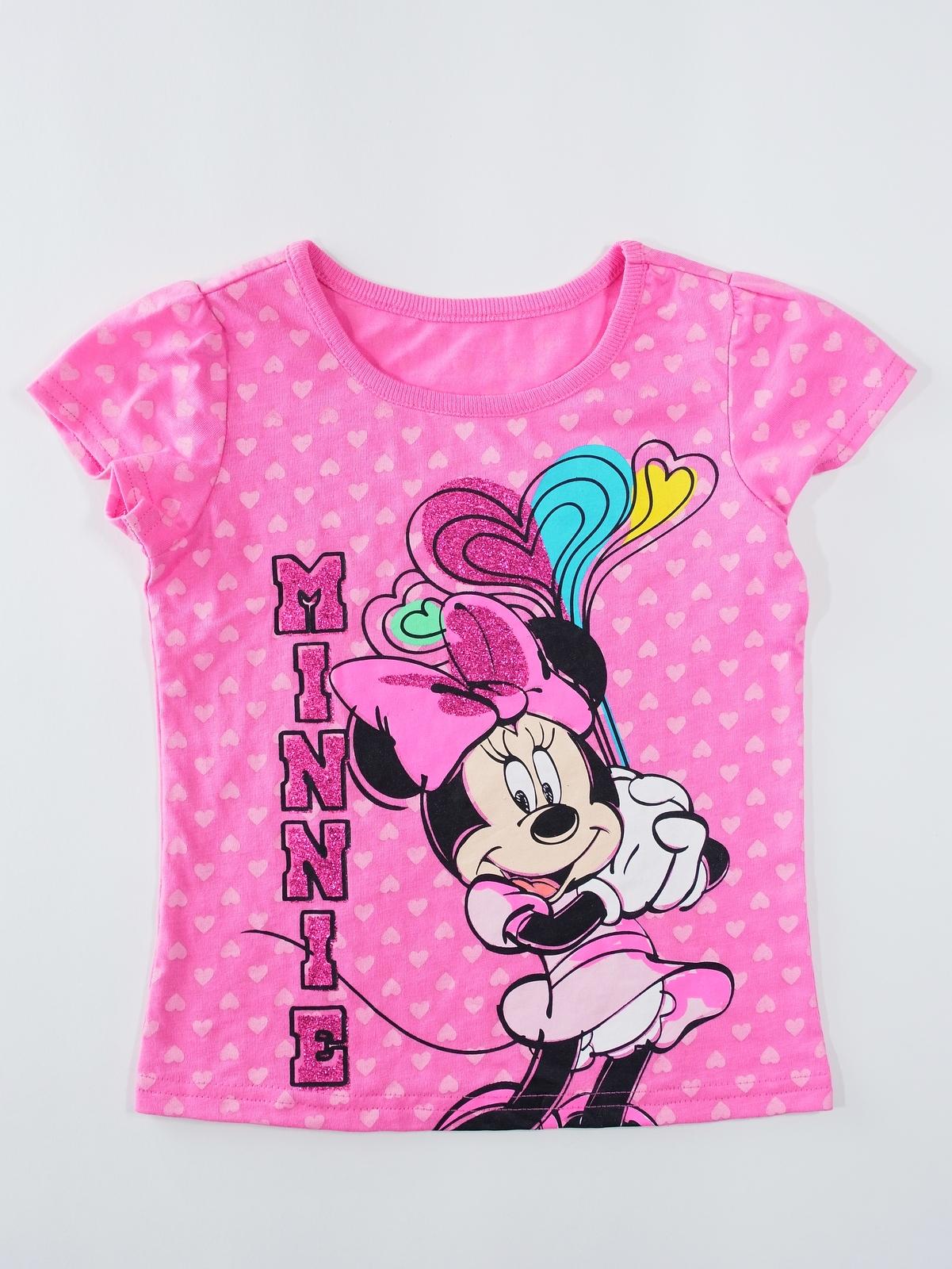 Disney Minnie Mouse Toddler Girl's Graphic T-Shirt - Glittered