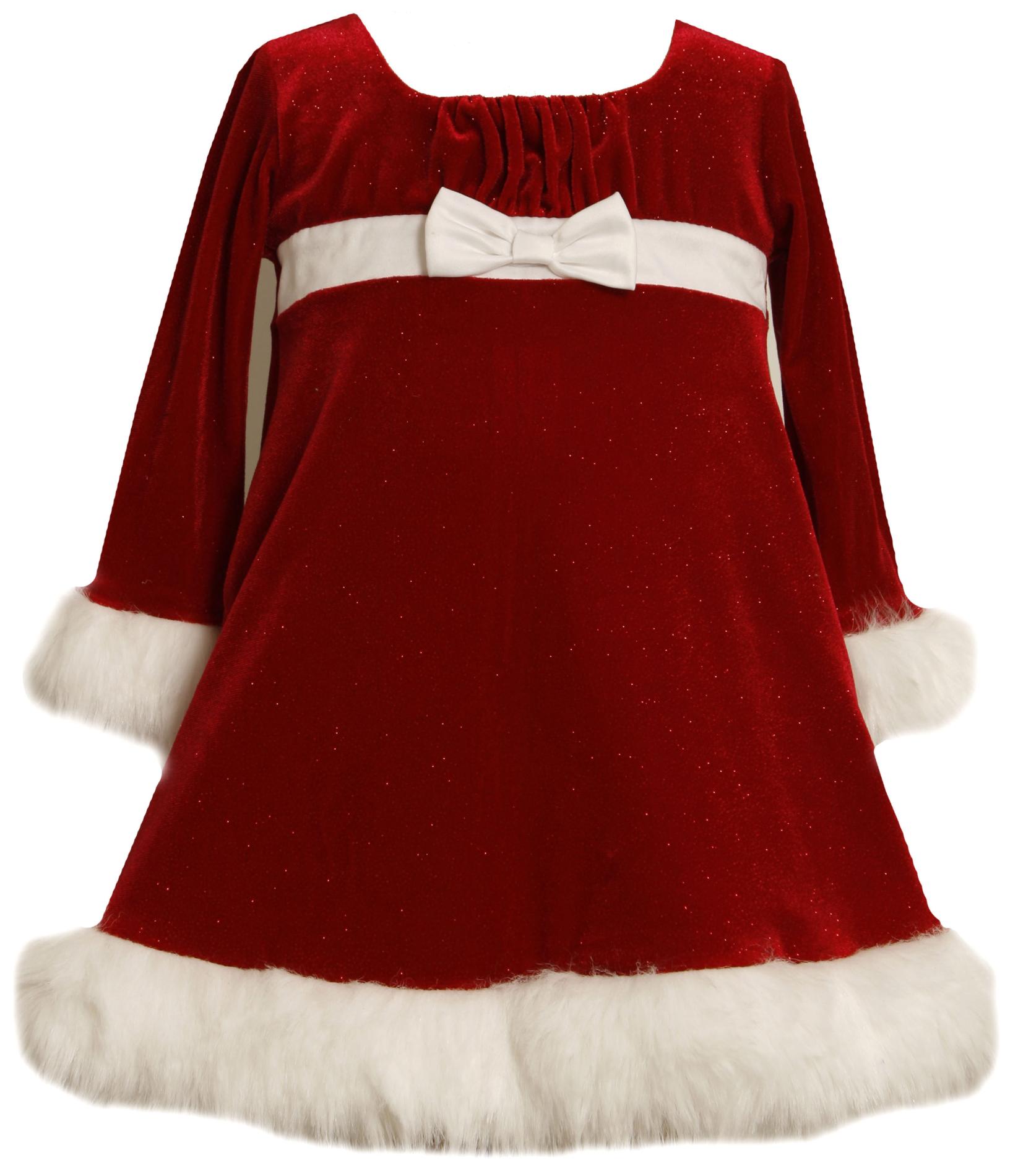 Ashley Ann Infant & Toddler Girl's Christmas Dress Santa