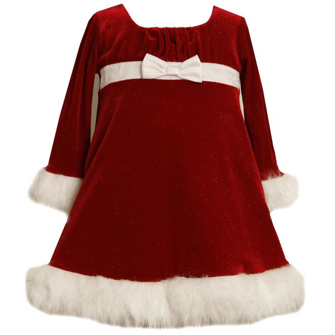 Ashley Ann Infant & Toddler Girl's Christmas Dress Santa