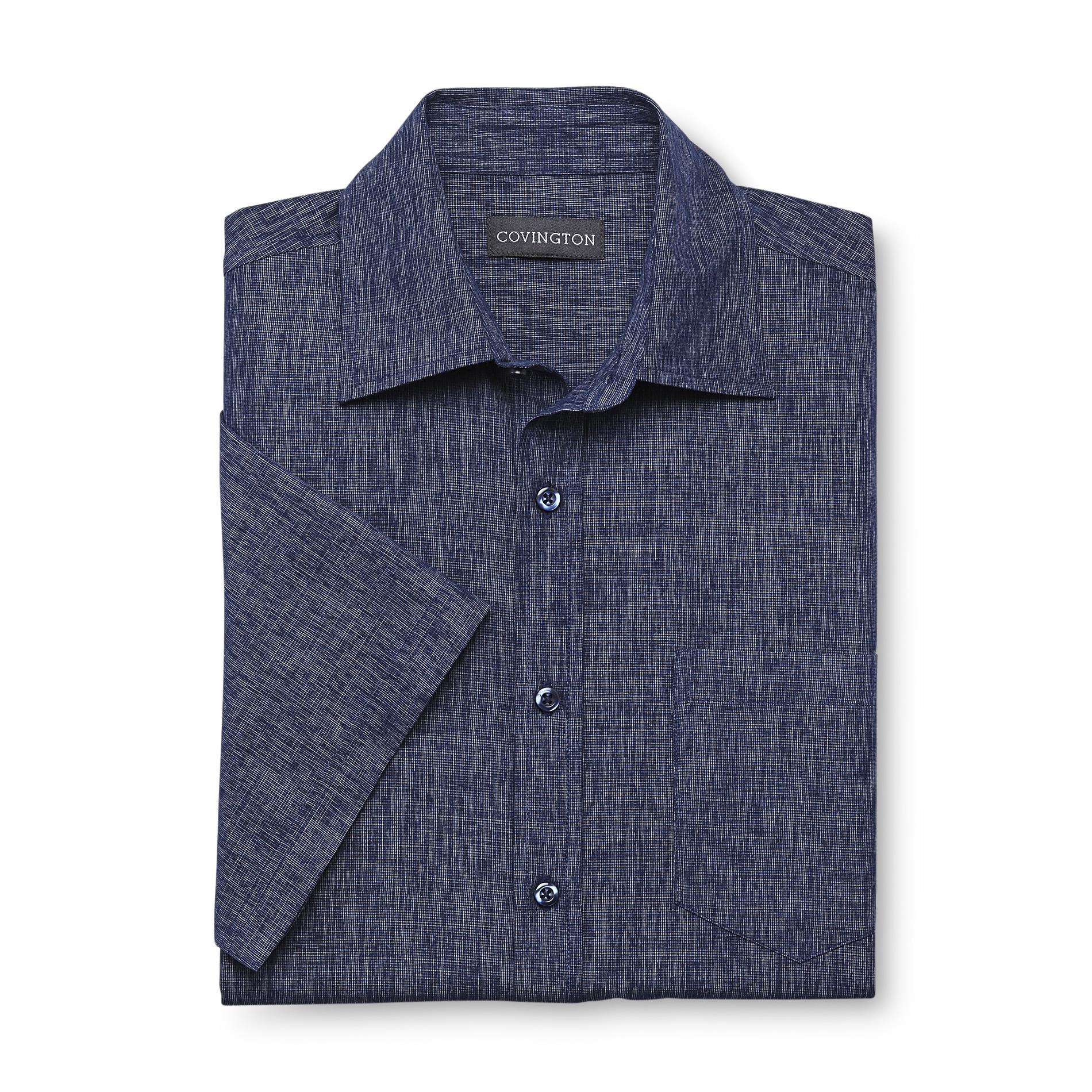 Covington Men's Short-Sleeve Woven Shirt - Space-Dyed