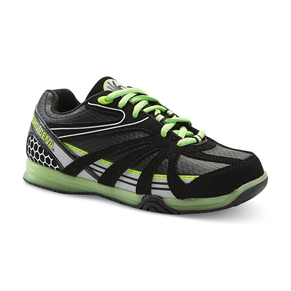 Never Give Up By John Cena Boy's WWE Black/Green Athletic Shoe