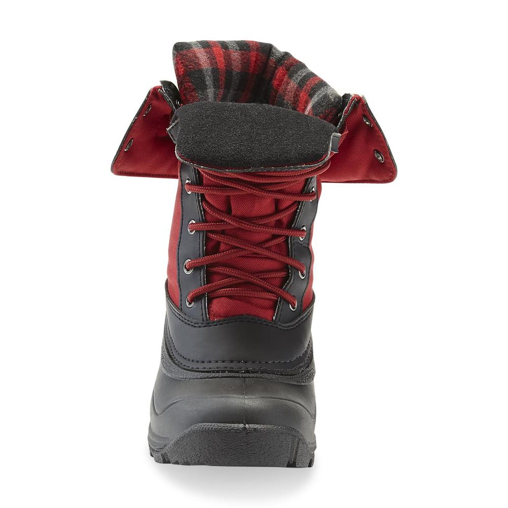 Kamik Women's Sugarloaf Red/Plaid Mid-Calf Winter Boot
