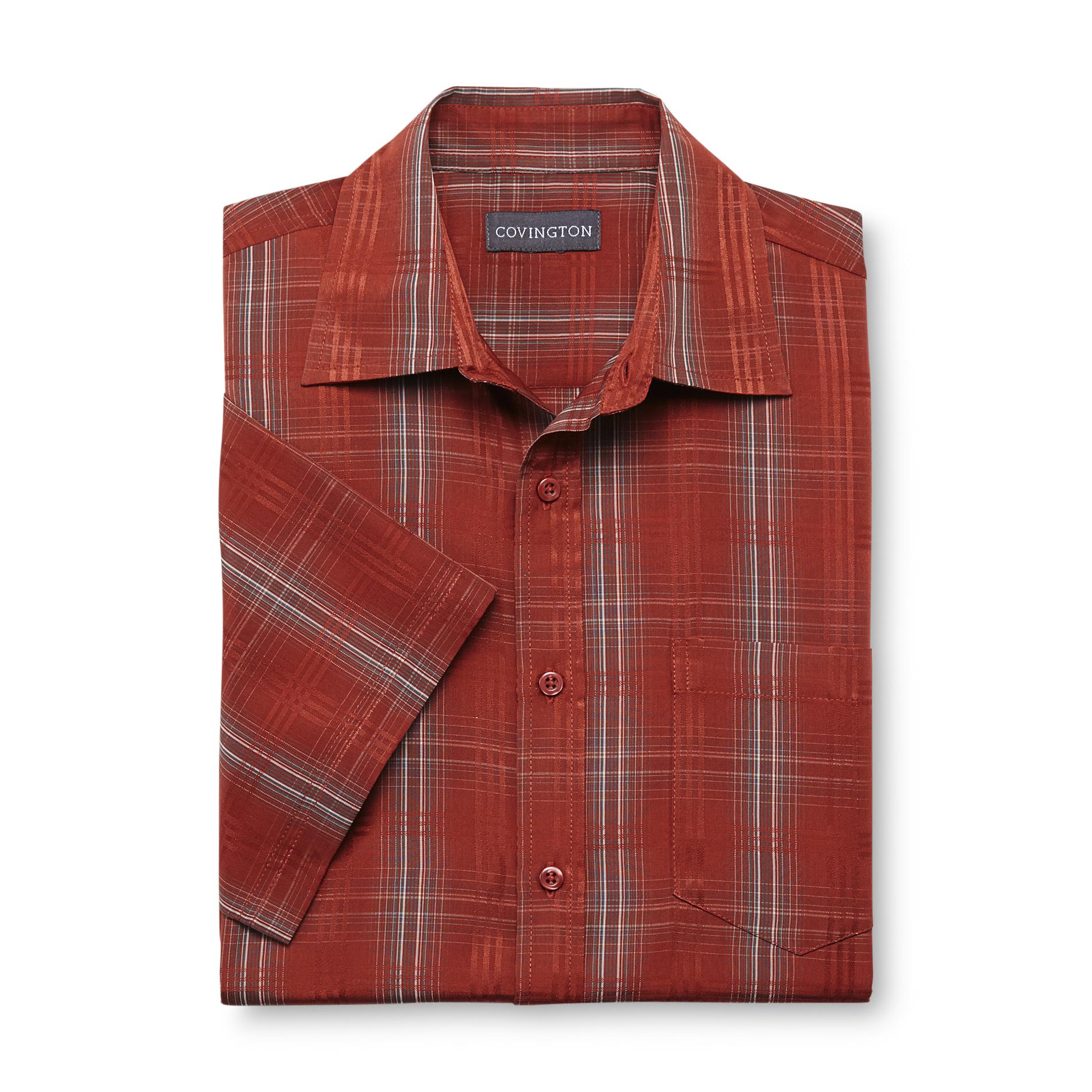 Covington Men's Short-Sleeve Woven Shirt - Plaid
