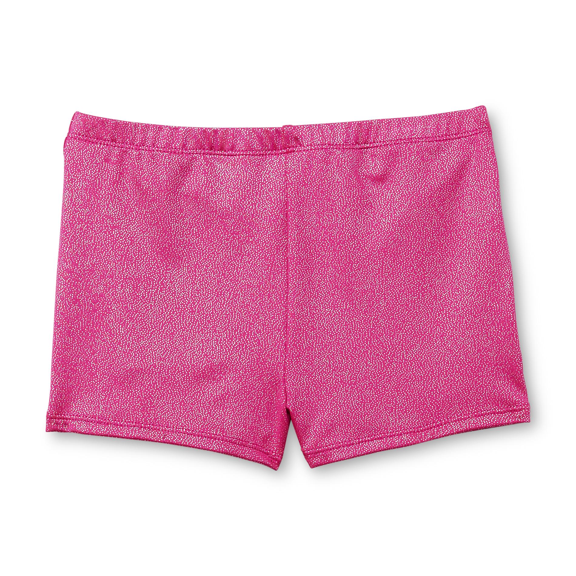 Jacques Moret Girl's Metallic Knit Tumble Shorts