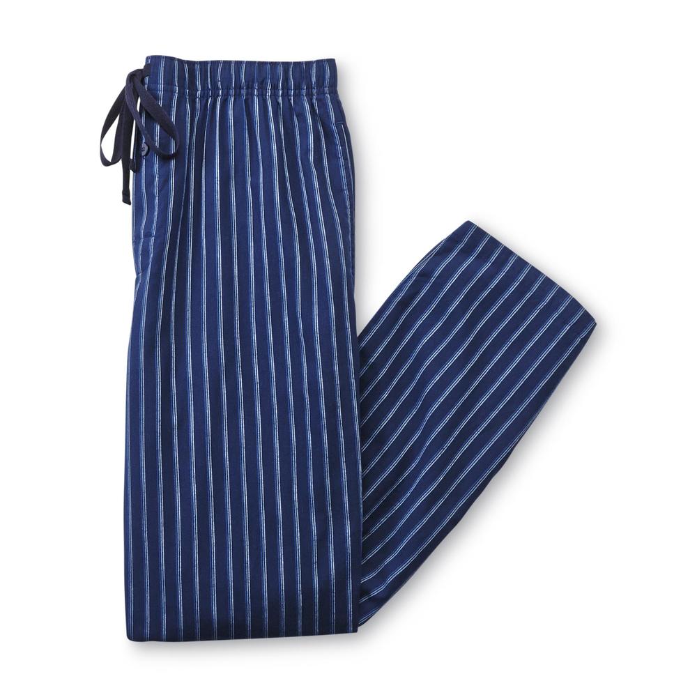 Basic Editions Men's Poplin Pajama Pants - Striped