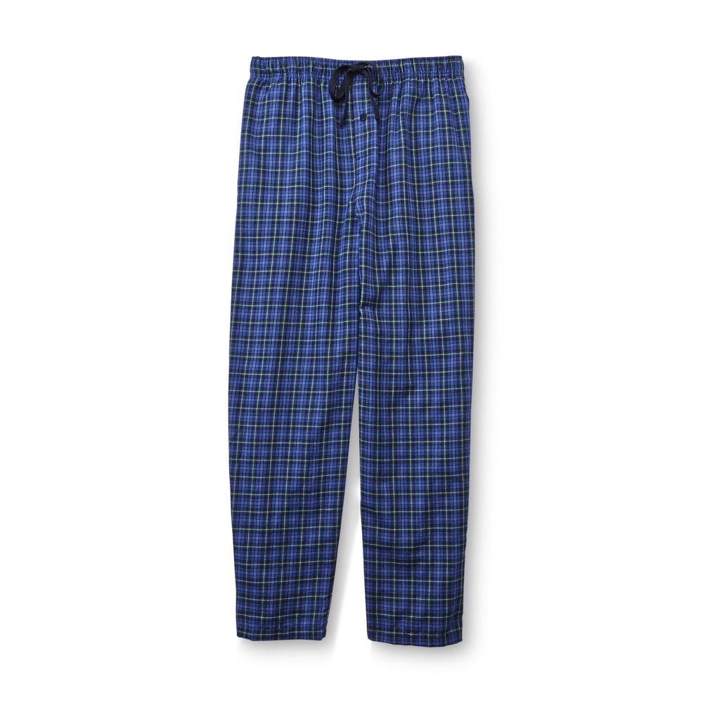 Basic Editions Men's Big & Tall Poplin Pajama Pants - Plaid