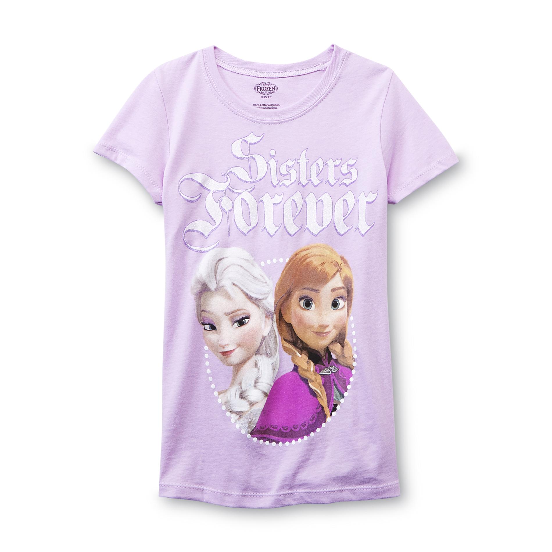 Disney Frozen Girl's Graphic T-Shirt - Sisters Forever