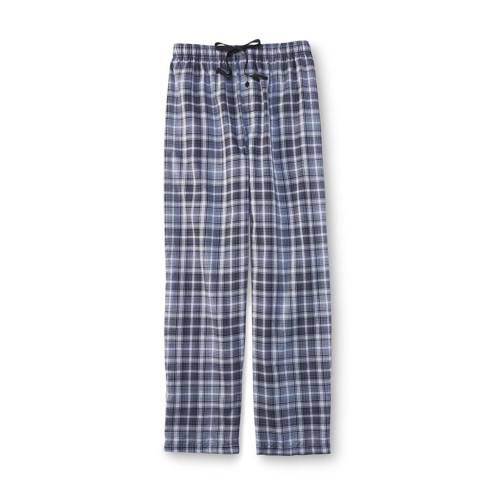 Basic Editions Men's Poplin Pajama Pants - Plaid