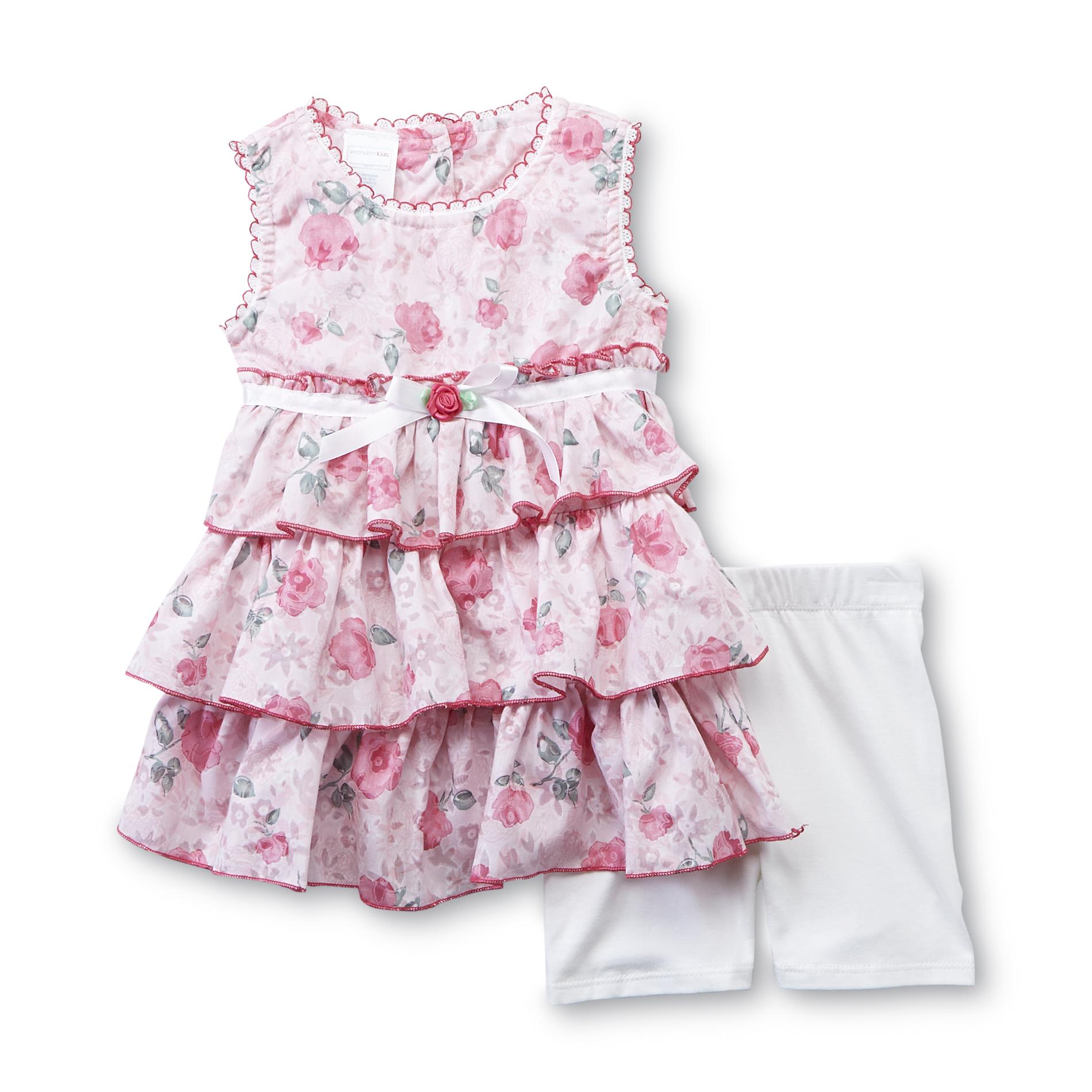 WonderKids Infant & Toddler Girl's Sleeveless Tunic & Shorts - Floral