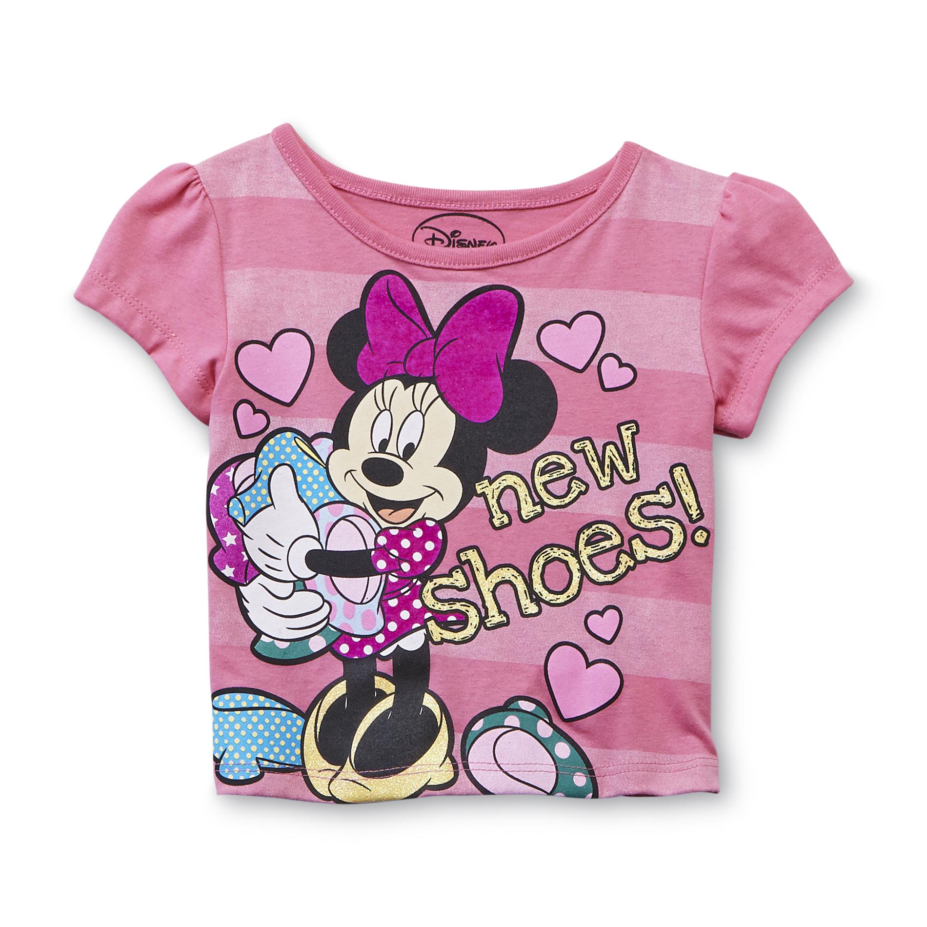Disney Minnie Mouse Toddler Girl's T-Shirt - New Shoes