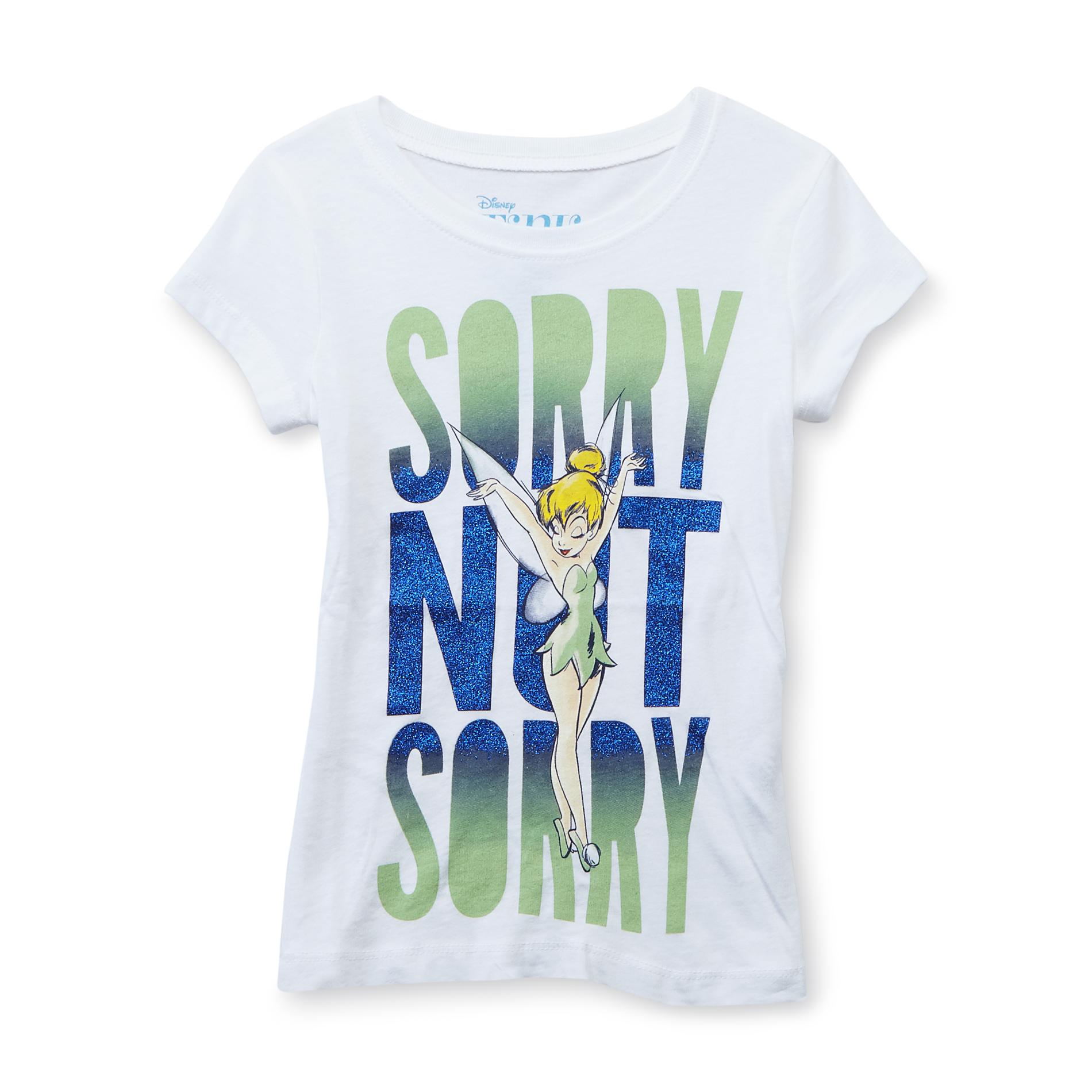 Disney Tinker Bell Girl's Graphic T-Shirt - Sorry Not Sorry