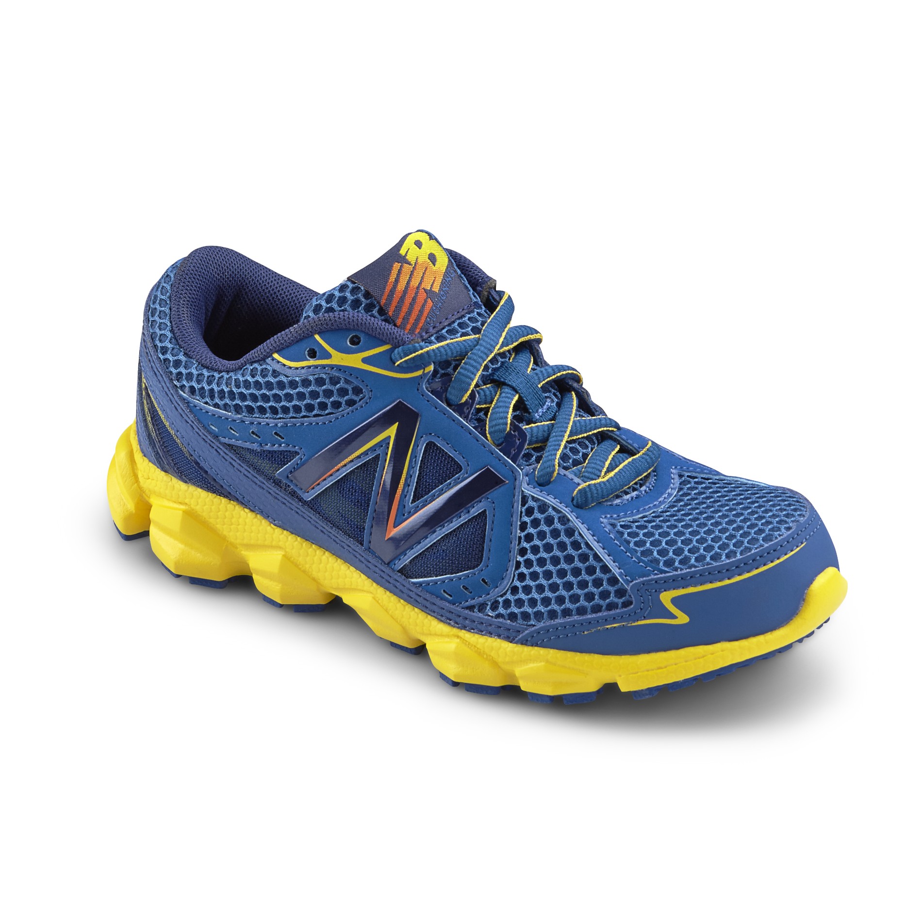 New Balance Boy's Grade School 750v3 Blue/Gold Running Shoe