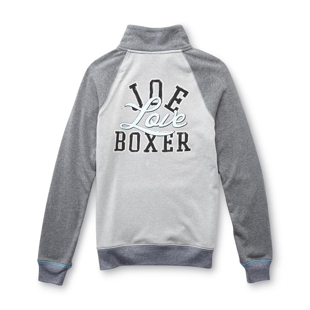 Joe Boxer Women's Half-Zip Sleep Shirt - Love