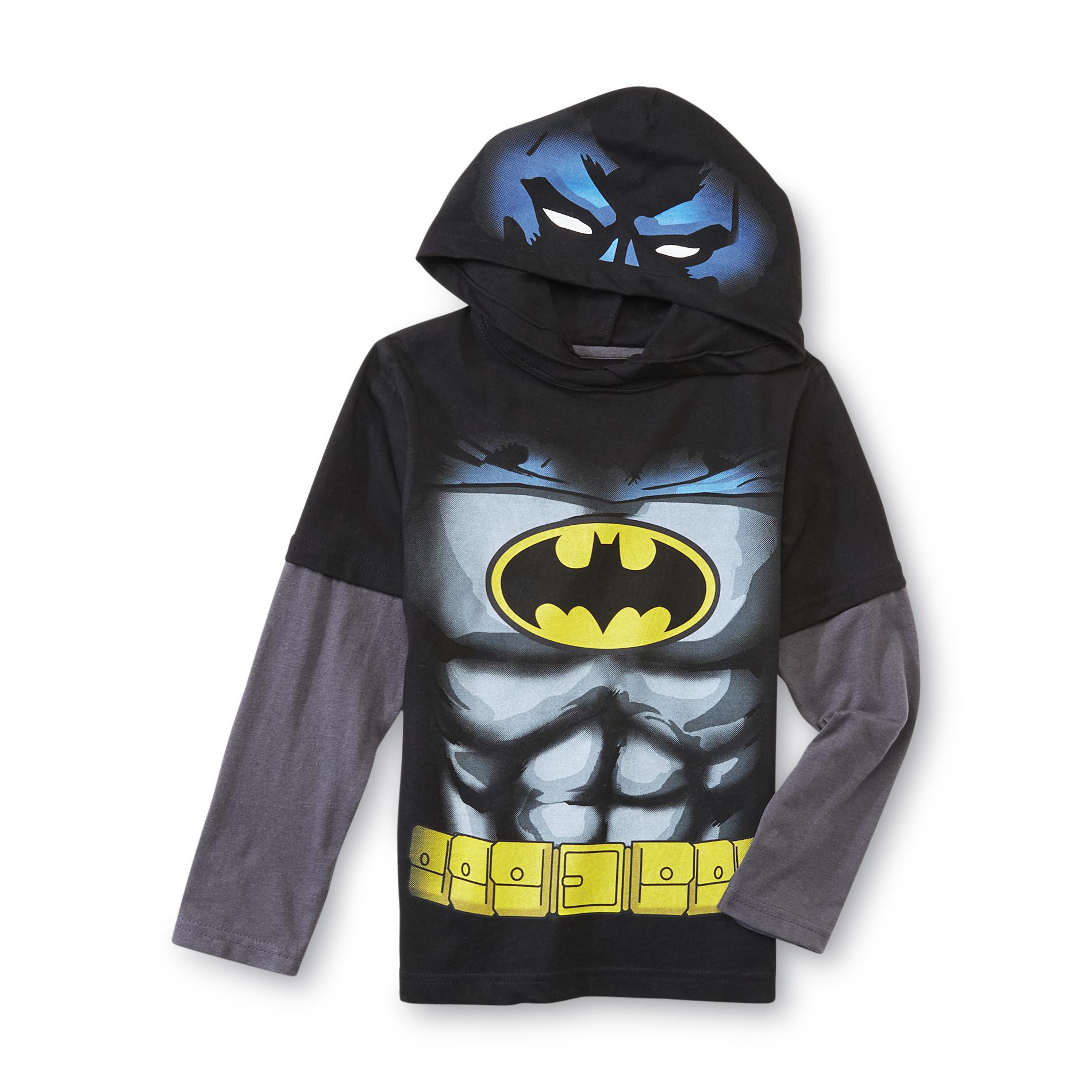 DC Comics Boy's Batman Hooded Costume T-Shirt
