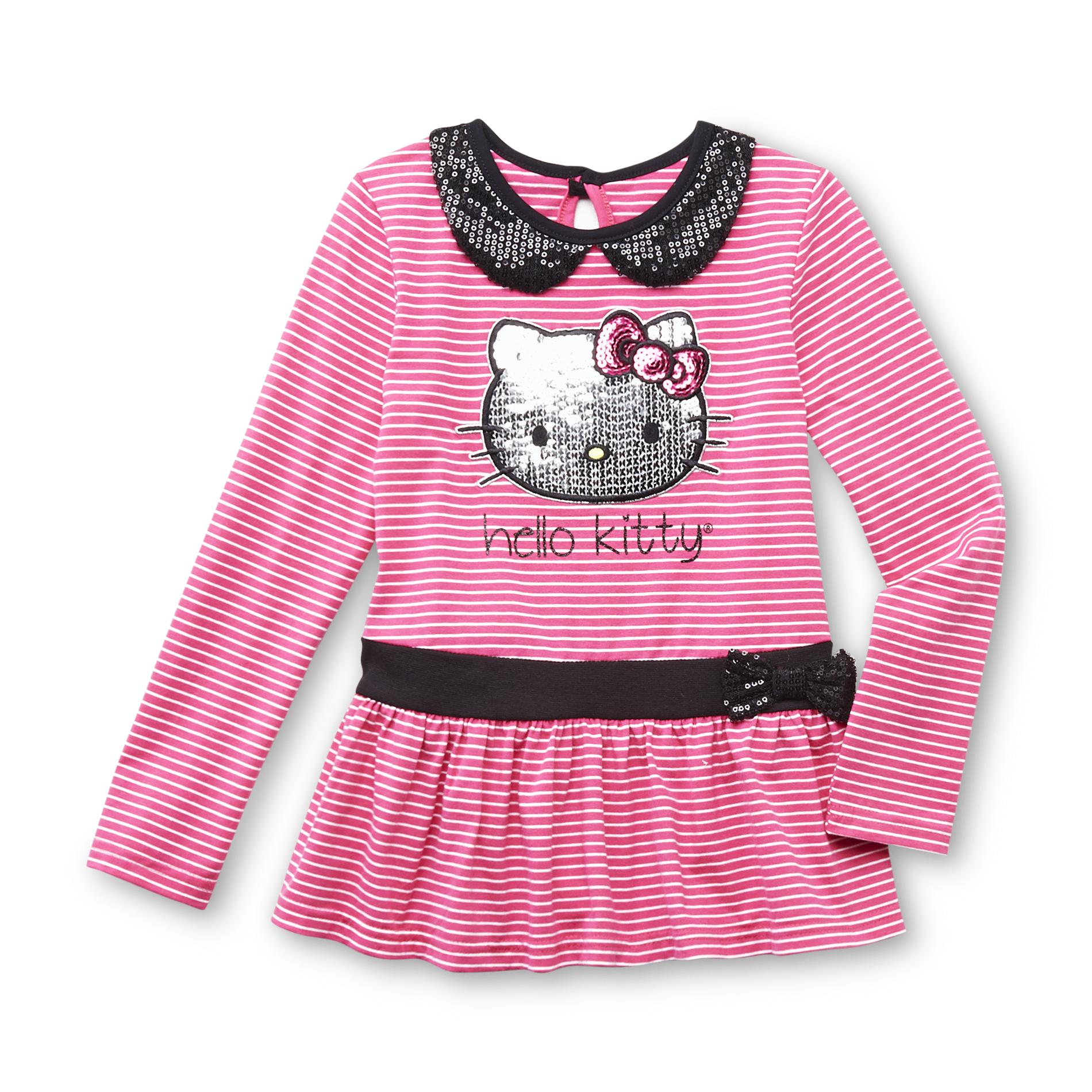 Hello Kitty Girl's Graphic Tunic - Striped