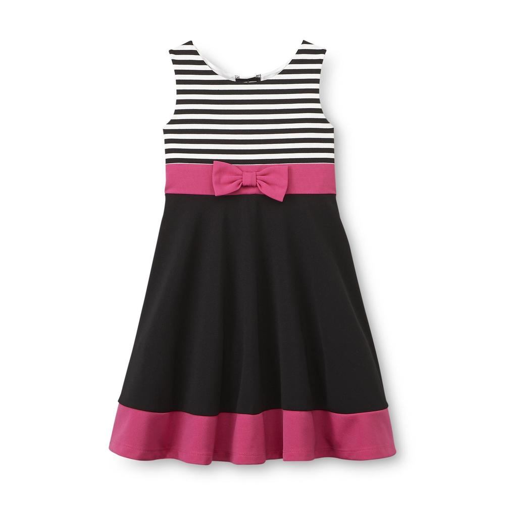 Youngland Girl's Fit & Flare Dress - Striped