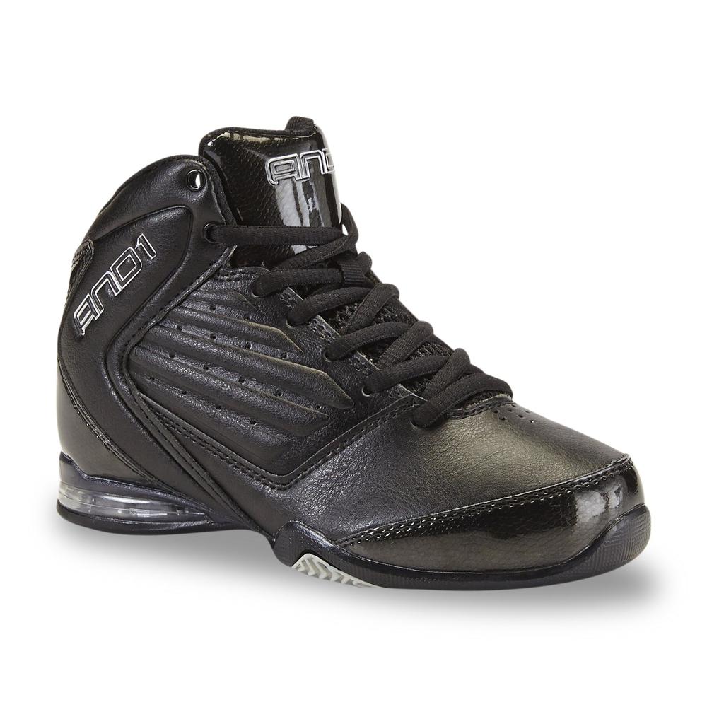 AND1 Boy's Master 2 Mid Black High-Top Basketball Shoe