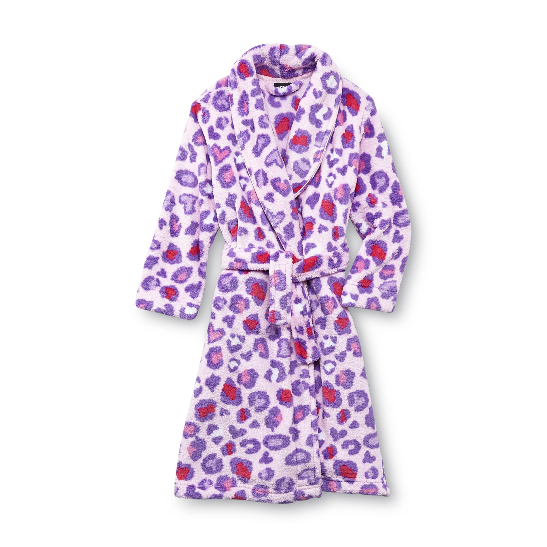 Joe Boxer Toddler Girl's Microfleece Robe - Heart Print