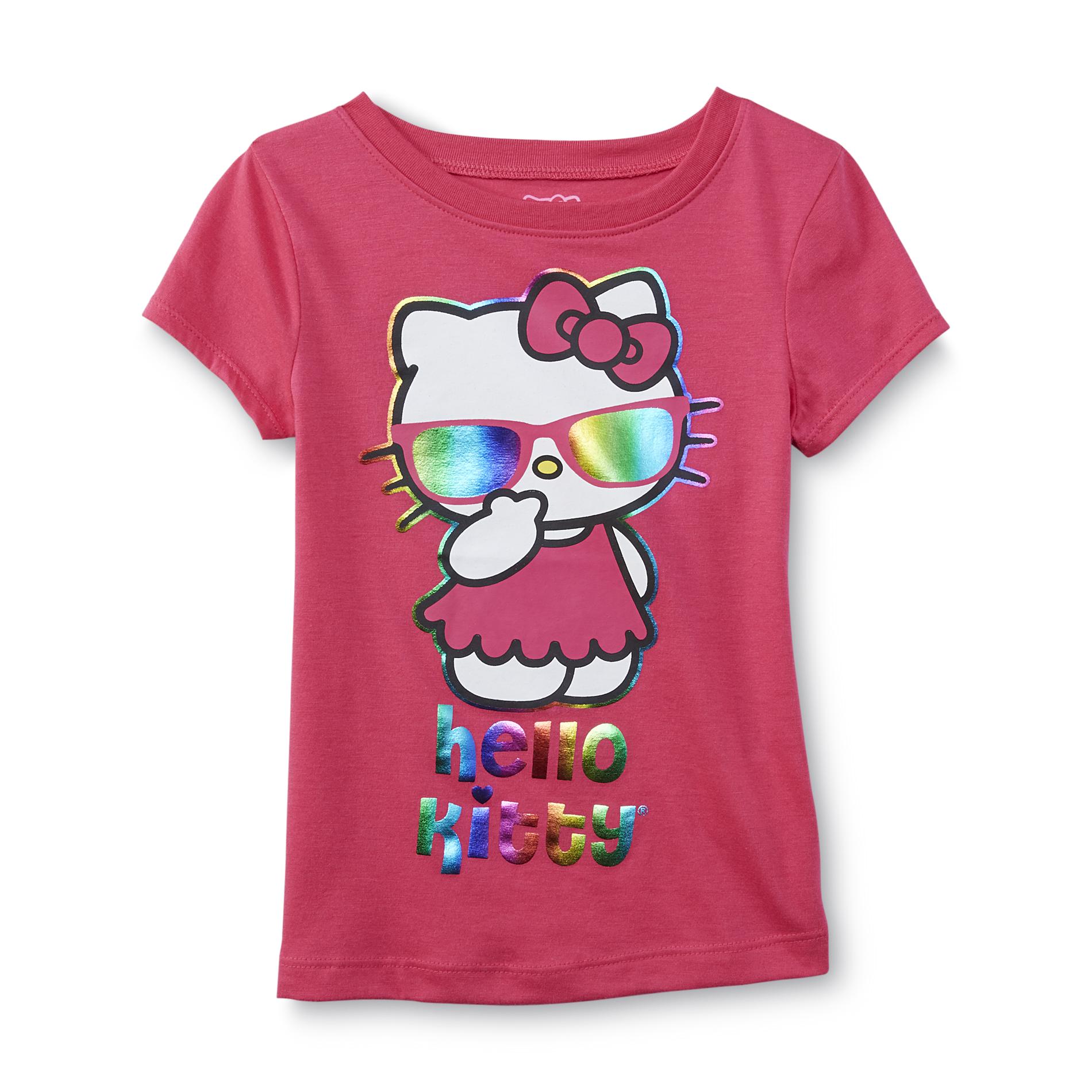 Hello Kitty Girl's Graphic T-Shirt - Sunglasses