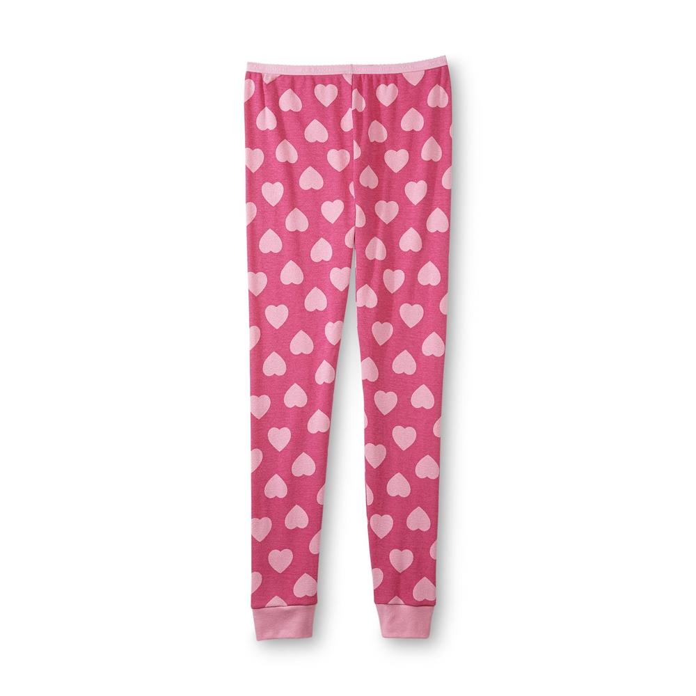 Joe Boxer Women's Waffle-Knit Thermal Pants - Hearts