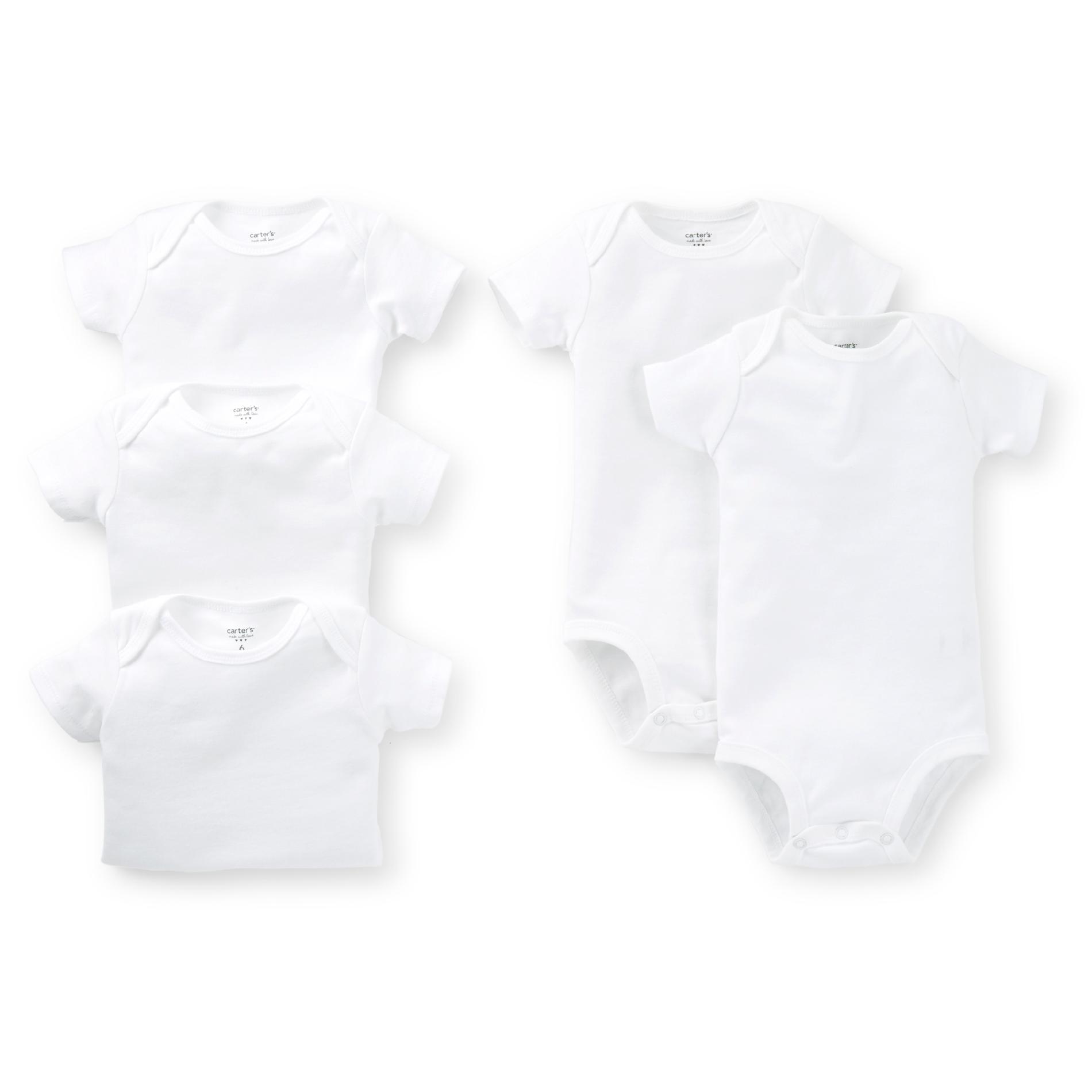 Carter's Newborn & Infant 5-pack White Bodysuits