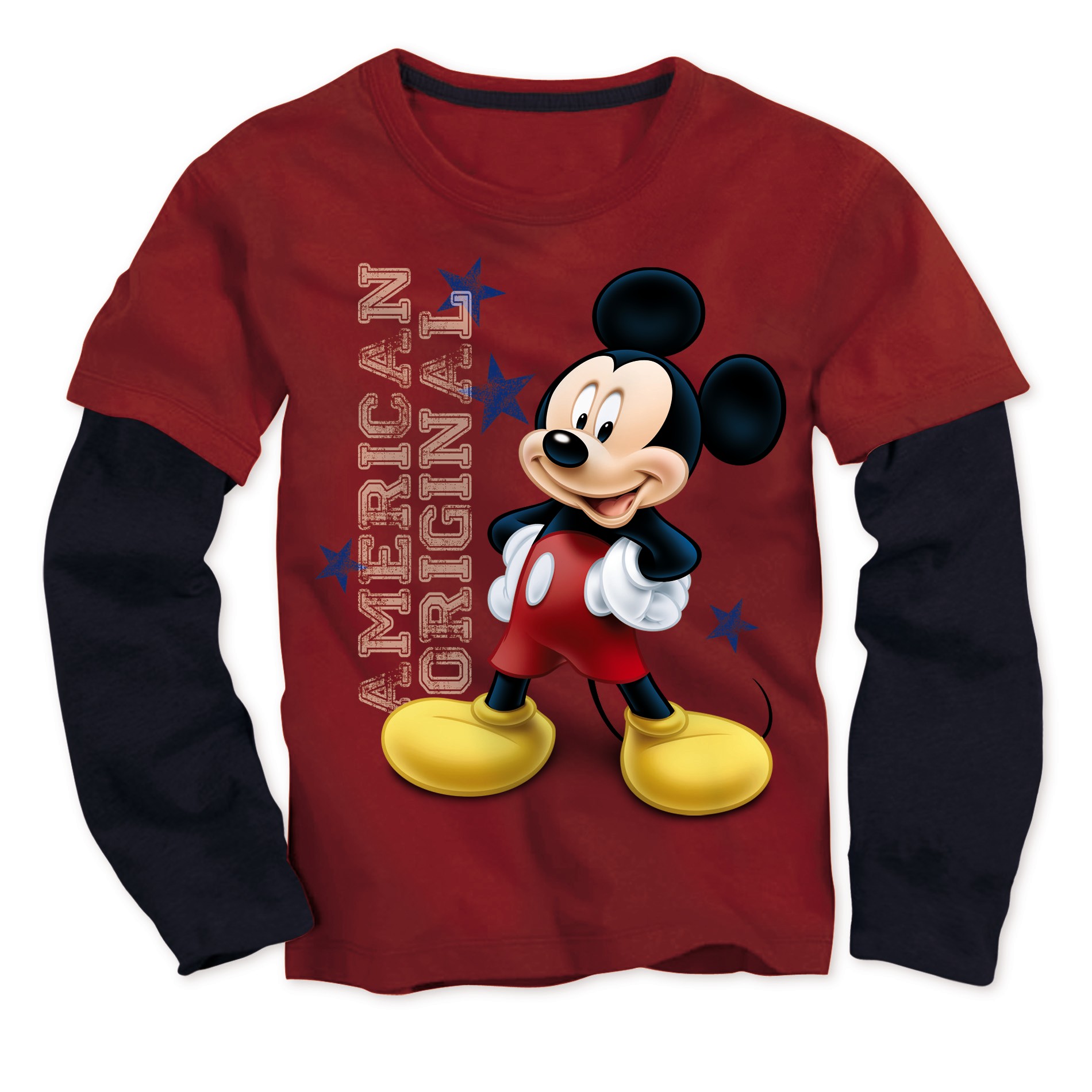 Disney Mickey Mouse Toddler Boy's Layered-Look Graphic T-Shirt
