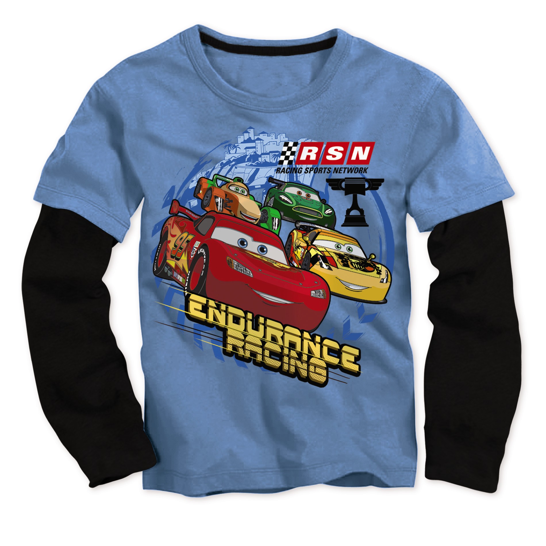 Disney Cars 2 Toddler Boy's Layered-Look Graphic T-Shirt
