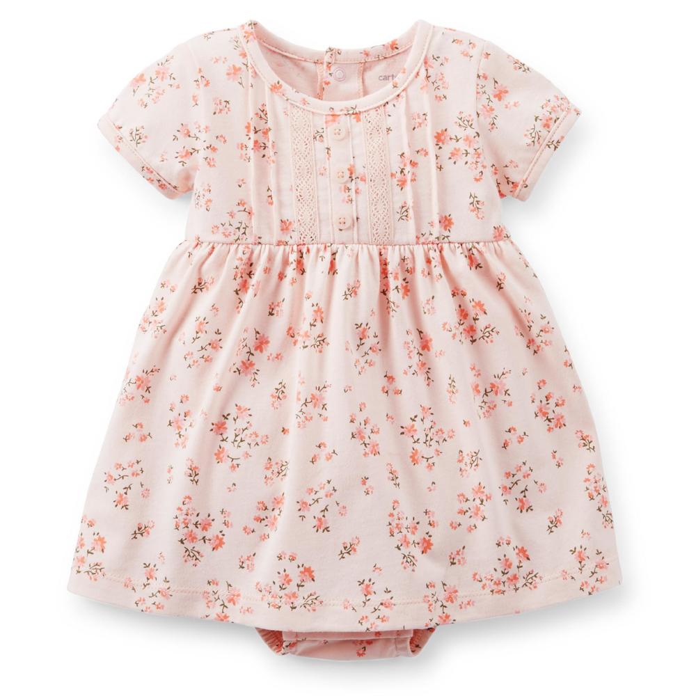 Carter's Newborn and Infant Girl 2-piece Floral Print Dress