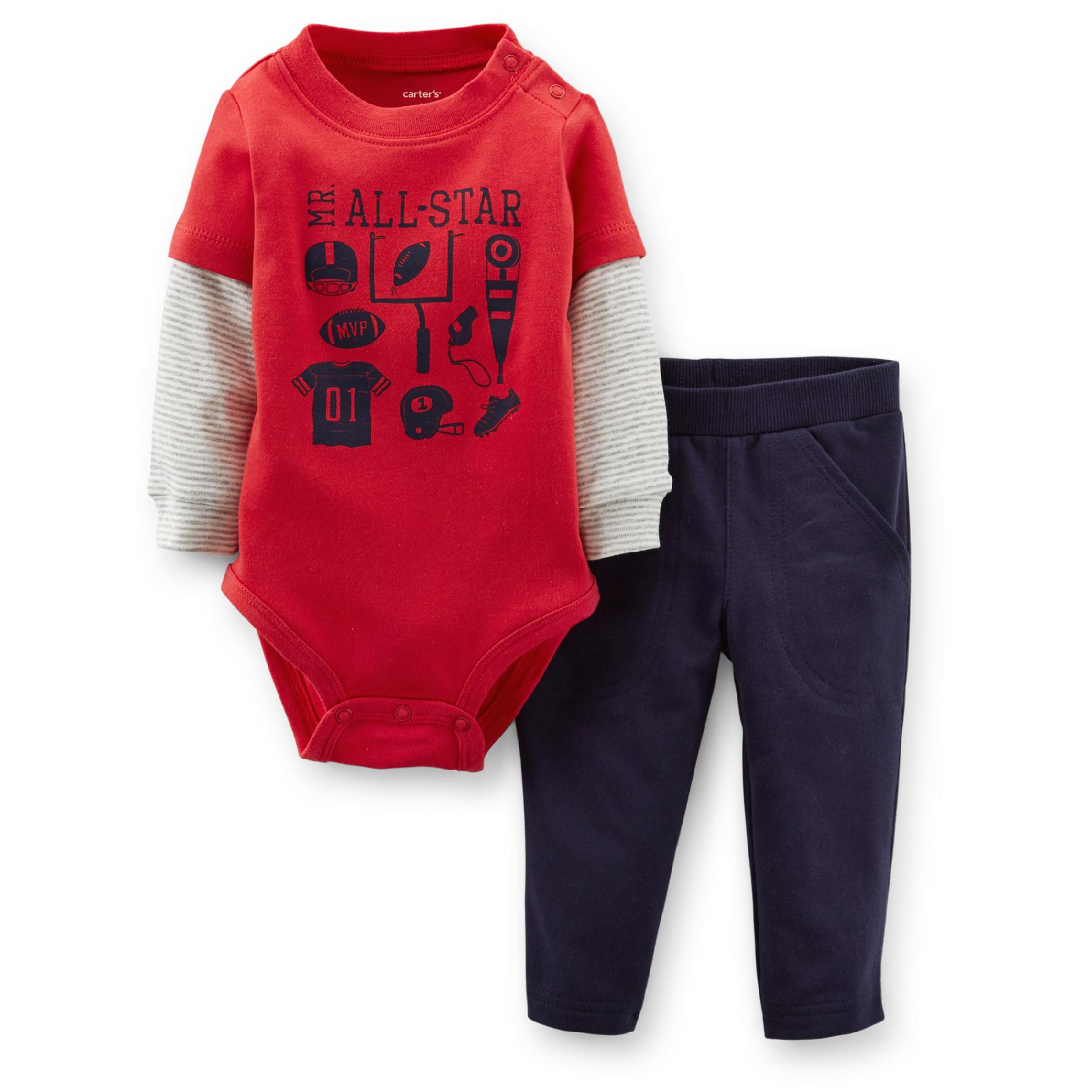 Carter's Newborn & Infant Boy's Bodysuit & Sweatpants - Mr. All Star