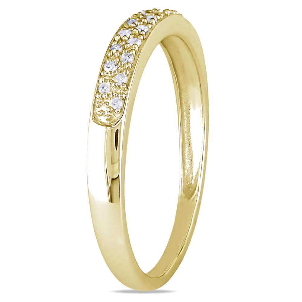 10k Yellow Gold 0.10 CTTW Diamond Eternity Ring