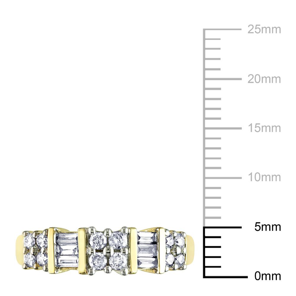 14k Yellow Gold 0.48 CTTW Diamond Engagement Ring