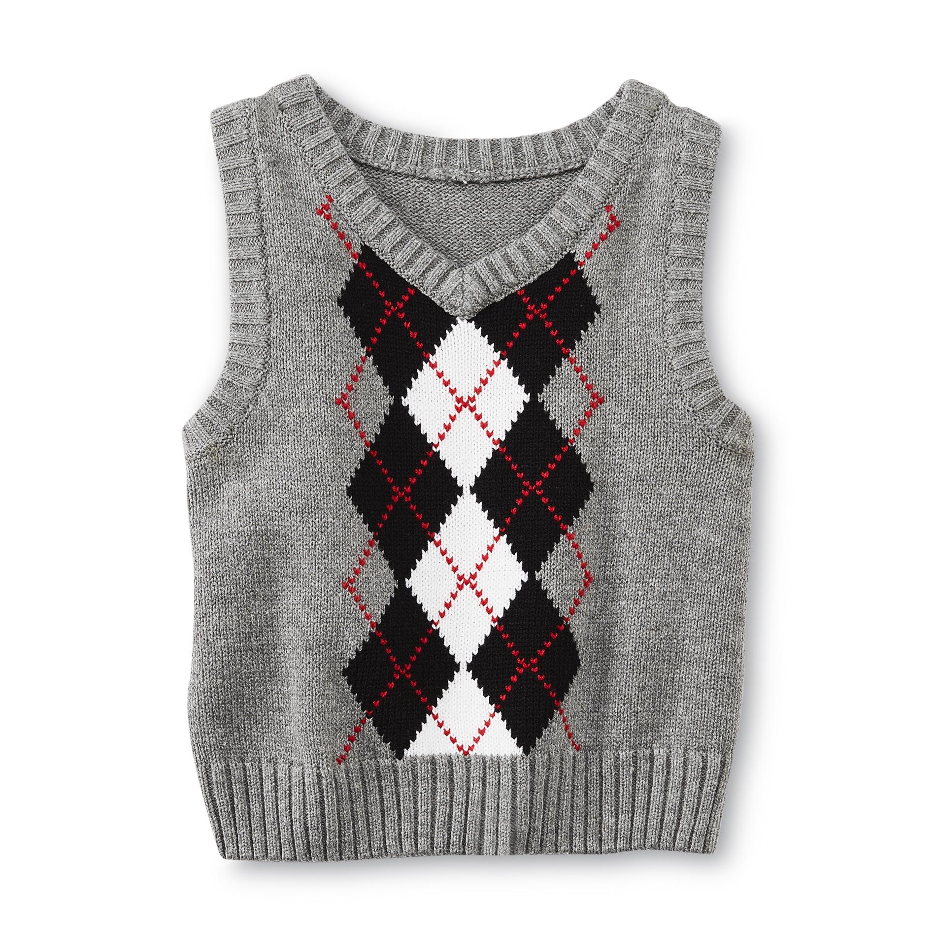 Holiday Editions Infant & Toddler Boy's V-Neck Sweater Vest - Argyle