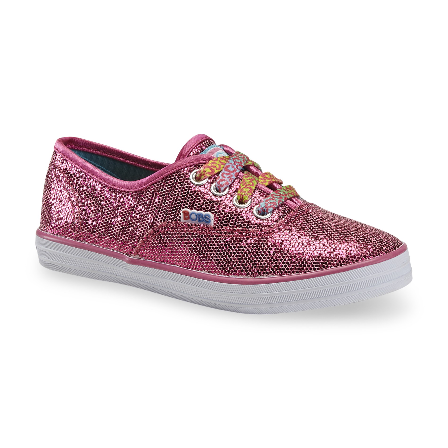 Skechers Girl's BOBS Boardwalk Pink Sequin Sneaker