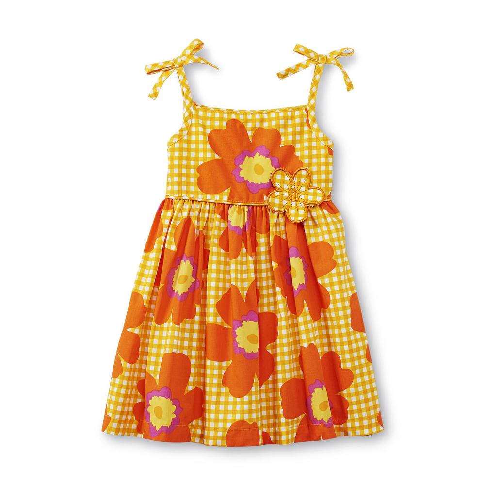 WonderKids Infant Girl's Sundress - Floral & Gingham